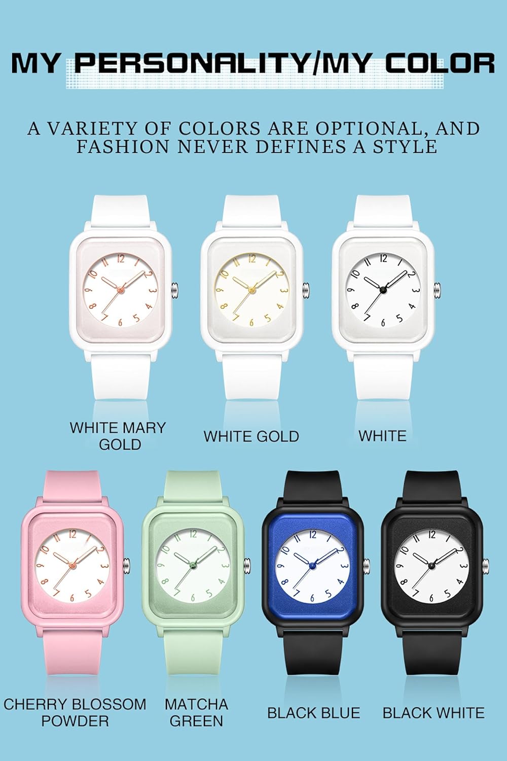 findtime Pink Watches for Women, 5ATM Waterproof Ladies Wrist Watch Sports Wristwatch, Rectangle Face with Simple Minimalist Designer Luminous Analog Quartz