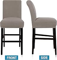 Vista 17 de Flamingo P Bar Stool Covers with Backs Bar Stool Seat Covers Barstool Covers Slipcovers Counter Height Bar Stool Chair Covers Removable Washable for