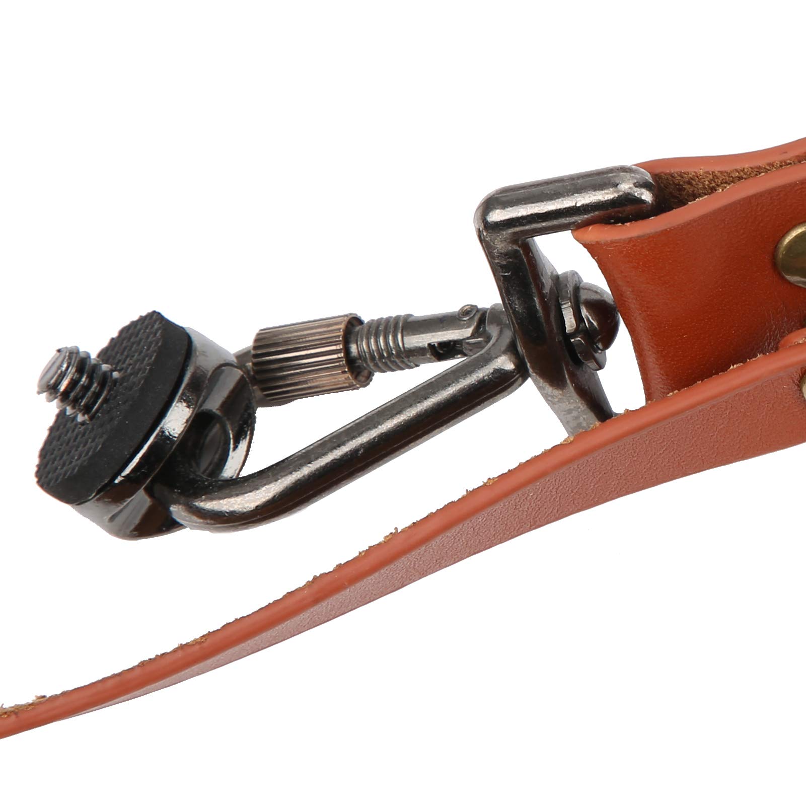 Haofy Tracolla per Fotocamera Doppia Resistente e Regolabile per Fotocamere Digitali - Design in Morbida Pelle PU per un Uso Confortevole - 1 unità