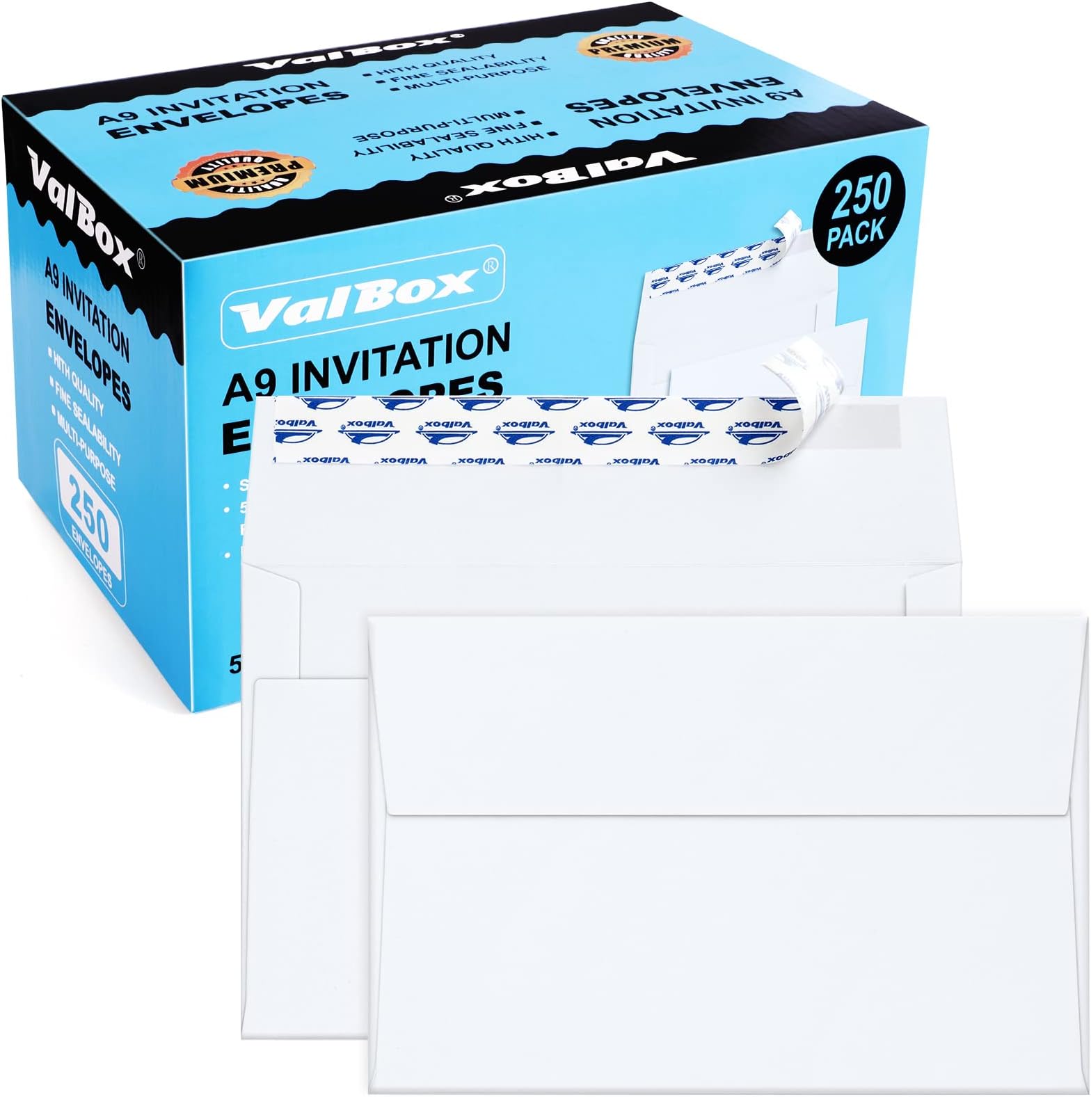 300 Pieces A9 15 Colors Invitation Envelopes for 5.5 x 8.5