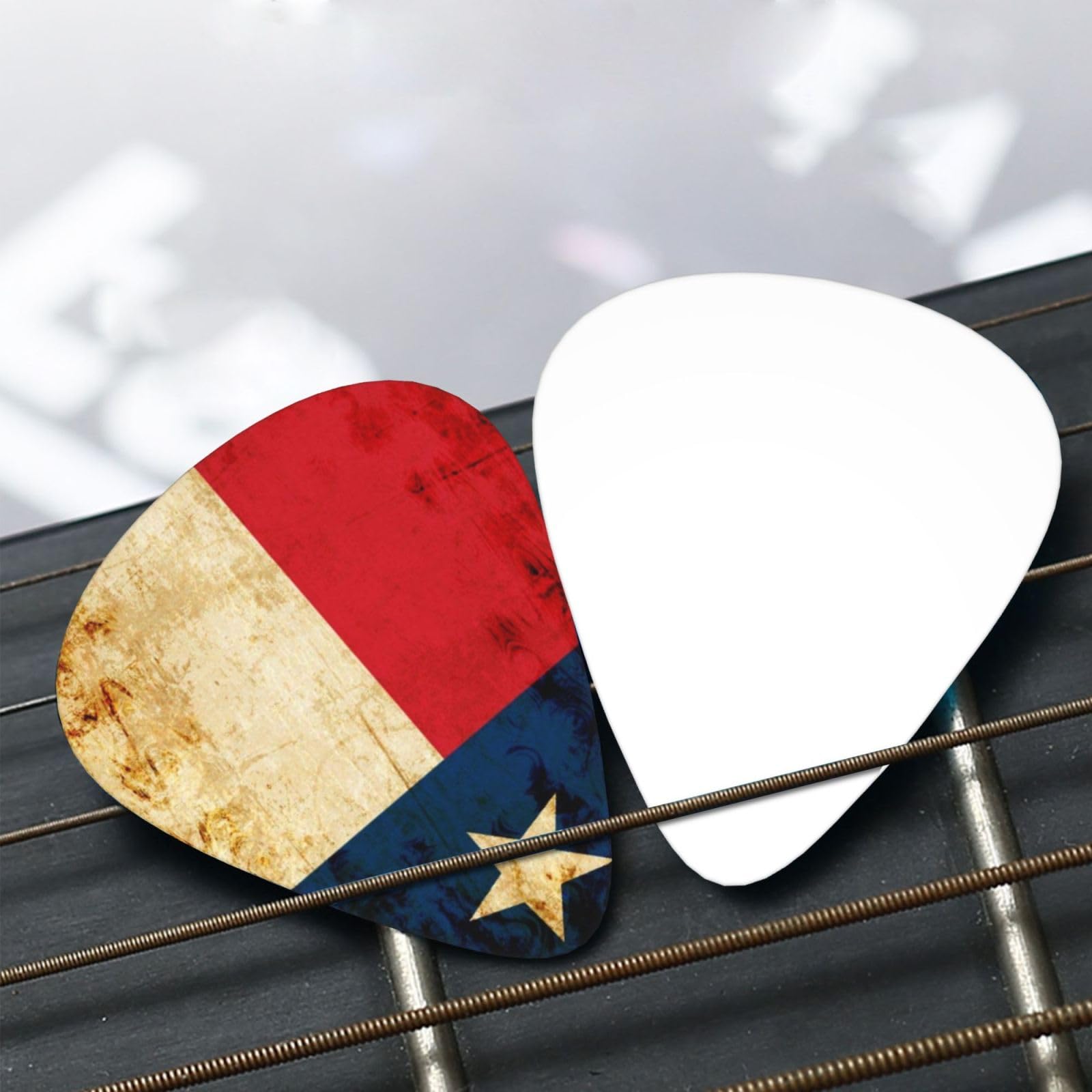 Púas de guitarra clásica (paquete de 12) para guitarra eléctrica, guitarra acústica, mandolina y bajo, púas Texas