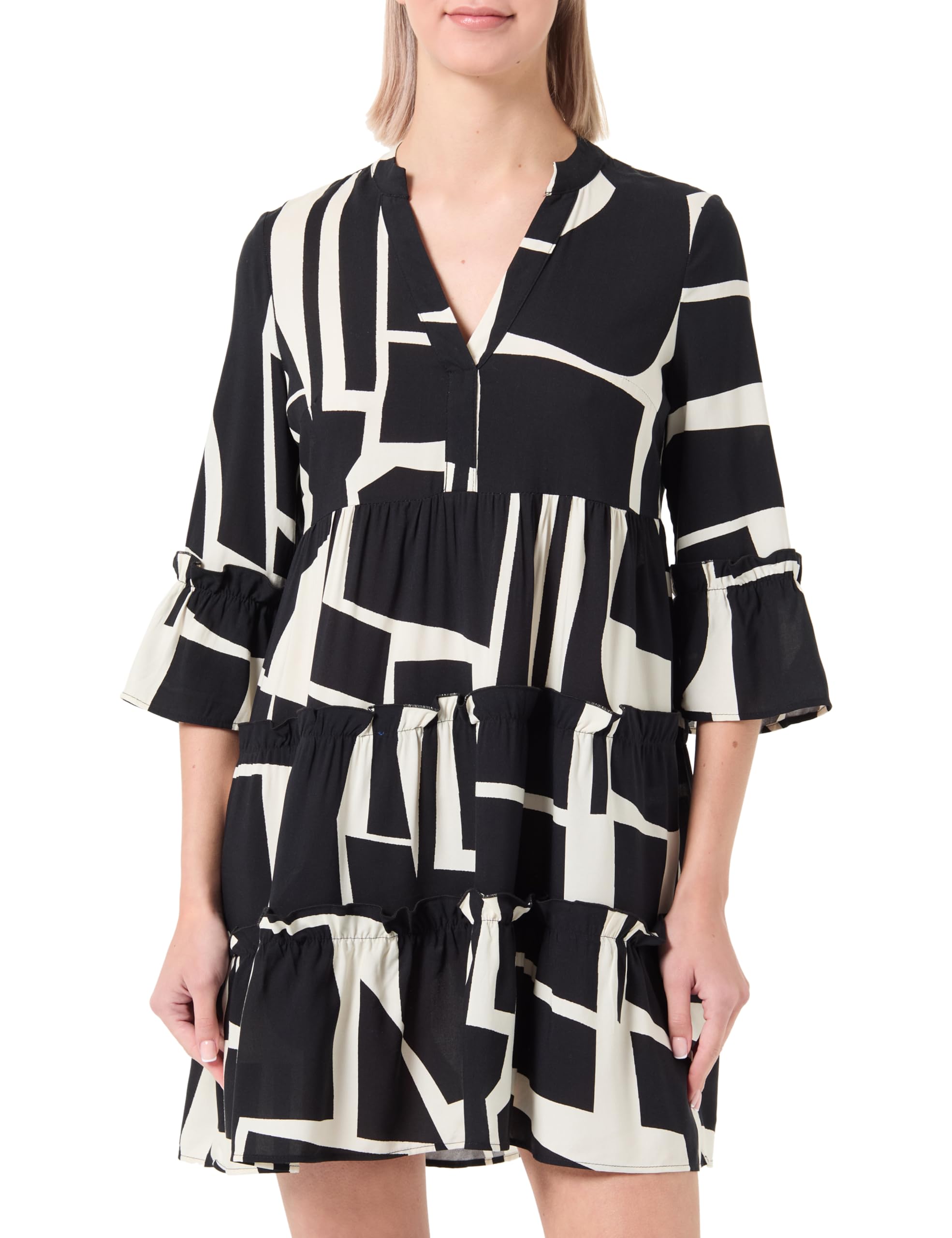 Vero Moda Vmeasy Joy Wvn Ga-Vestido Corto De 3/4 Verano