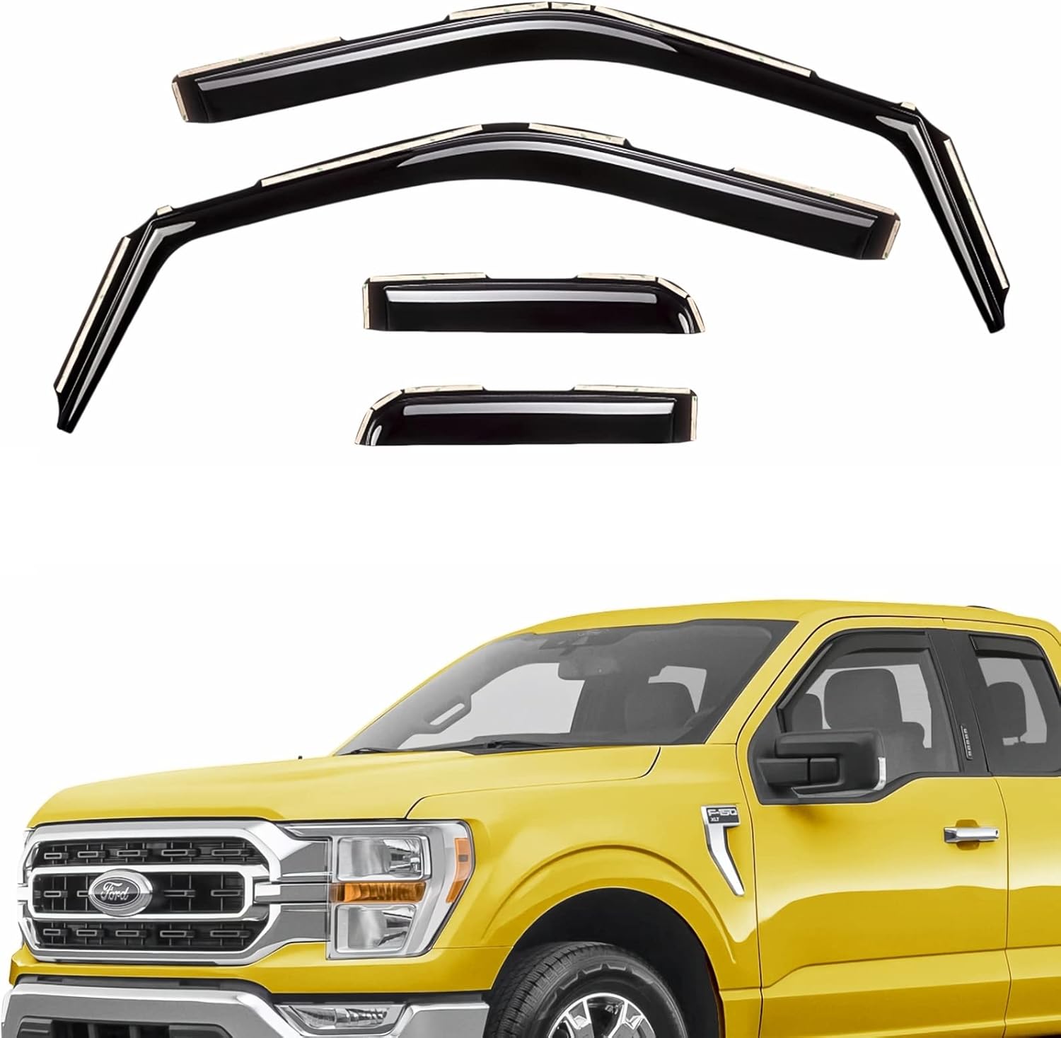 AEROGUYS inChannel Window Deflectors Extra Durable Window