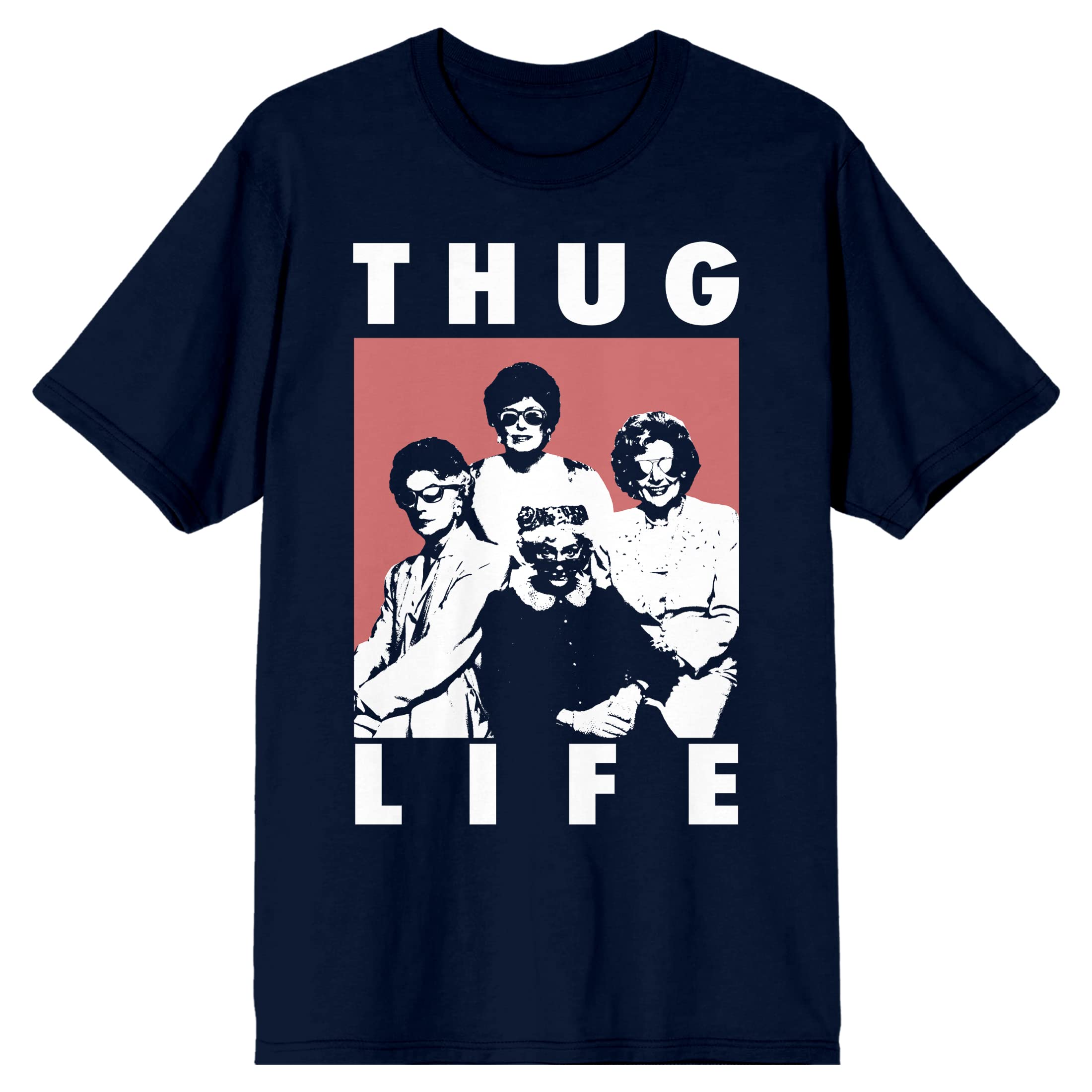 BioworldGolden Girls Thug Life Men's Navy T-Shirt