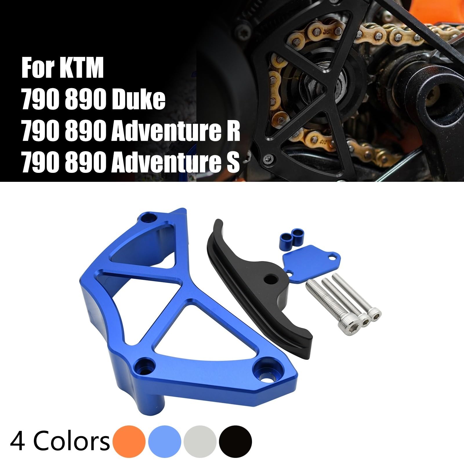 Osłona zębatki silnika Pasuje do 790 890 Adventure SR 790Duke 2018-2023 890Duke Osłona łańcucha zębatki przedniej Czujnik ochronny