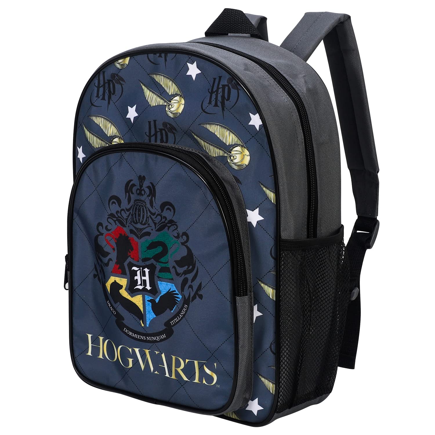 Zawadi Global Multicolour William Lamb Harry Potter Hogwarts Kids Childrens Premium Backpack School Travel Bag With Side Mesh Pocket And Front Zipped Pocket, 36.7Cm (Height), 26Cm (Width), 13Cm (Depth) (02921)