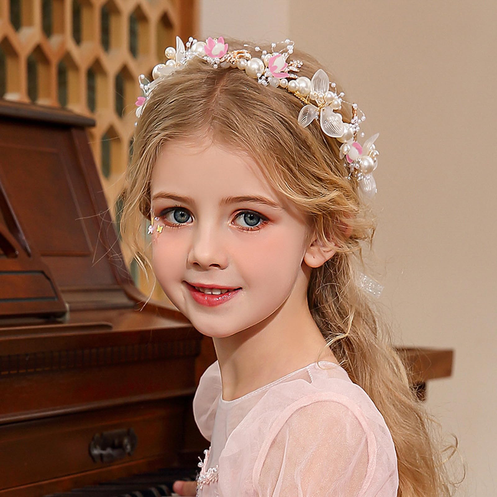 Amazon.com : Ever Fairy Princess Flower Crystal Headpiece  display picture 1