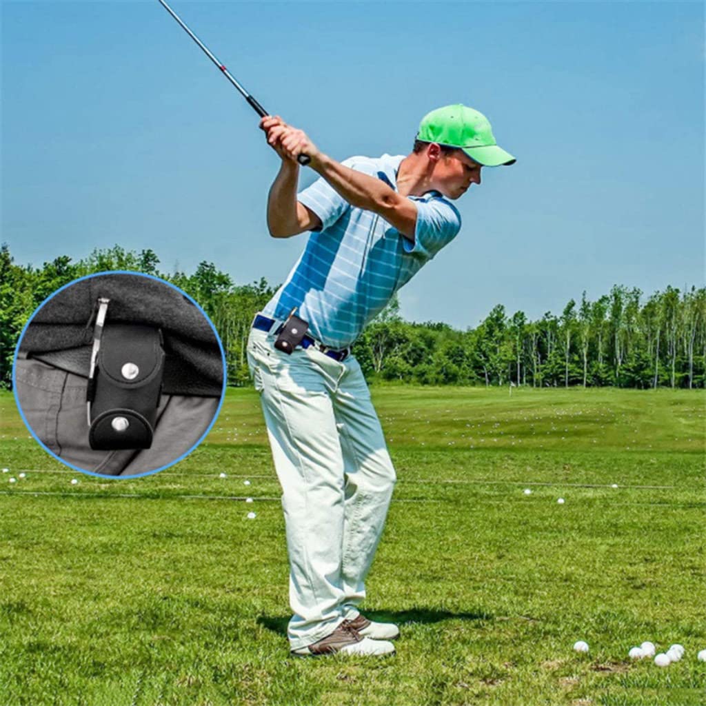 Sac de rangement pour balles de golf en cuir portable