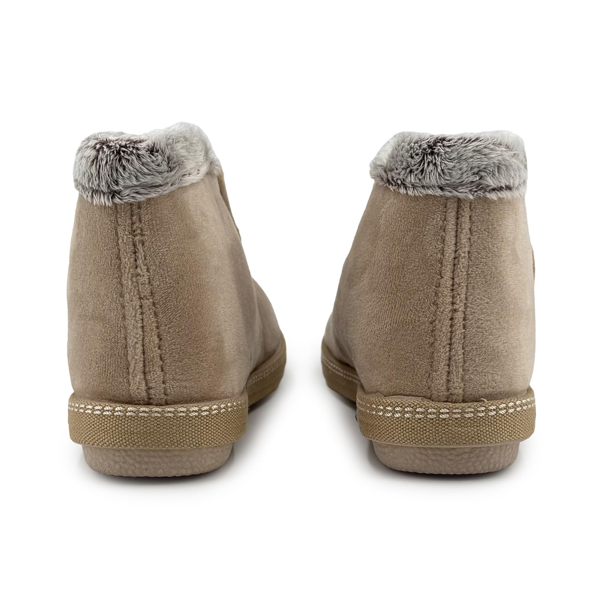 JOMIX STRAPPO SOFT Chaussons Femme avec Scratch Charentaises Femme Chaussons Fourrure Femme Réglable Pantoufles Orthopediques Confortable Fabriqué en Espagne