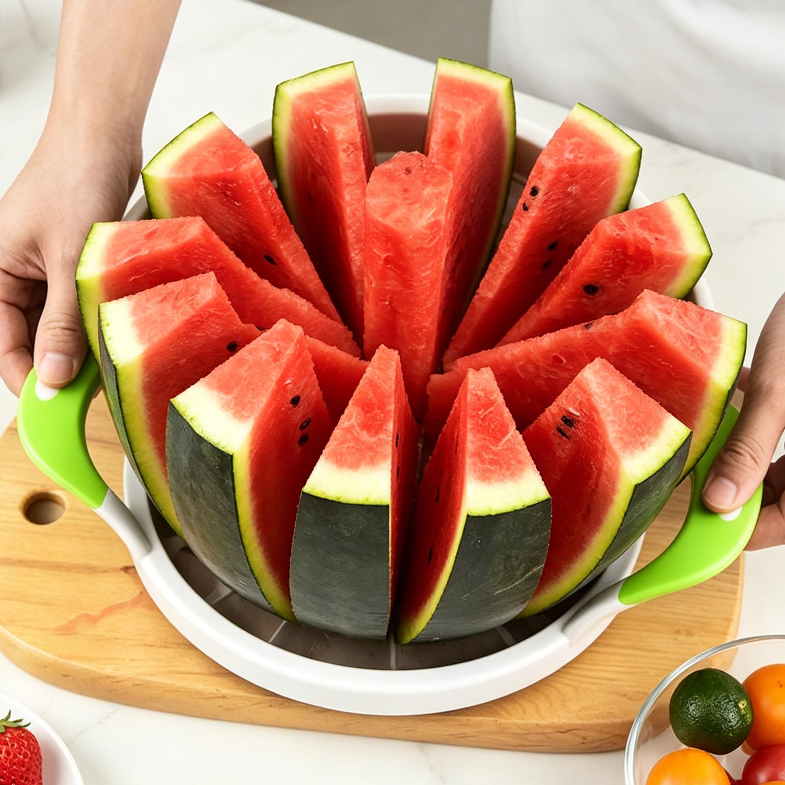 SOMOYA Extra Large Watermelon Slicer Cutter