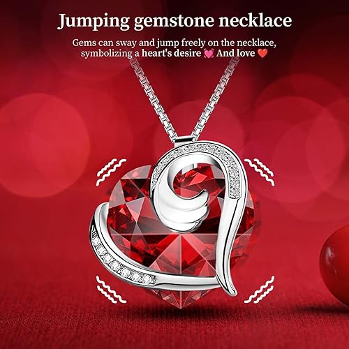 Miniatura 4 de Rosa roja real preservada con collar, flores para siempre, regalos de cumpleaños para mujeres, su madre, esposa, novia, abuela en San Valentín, día