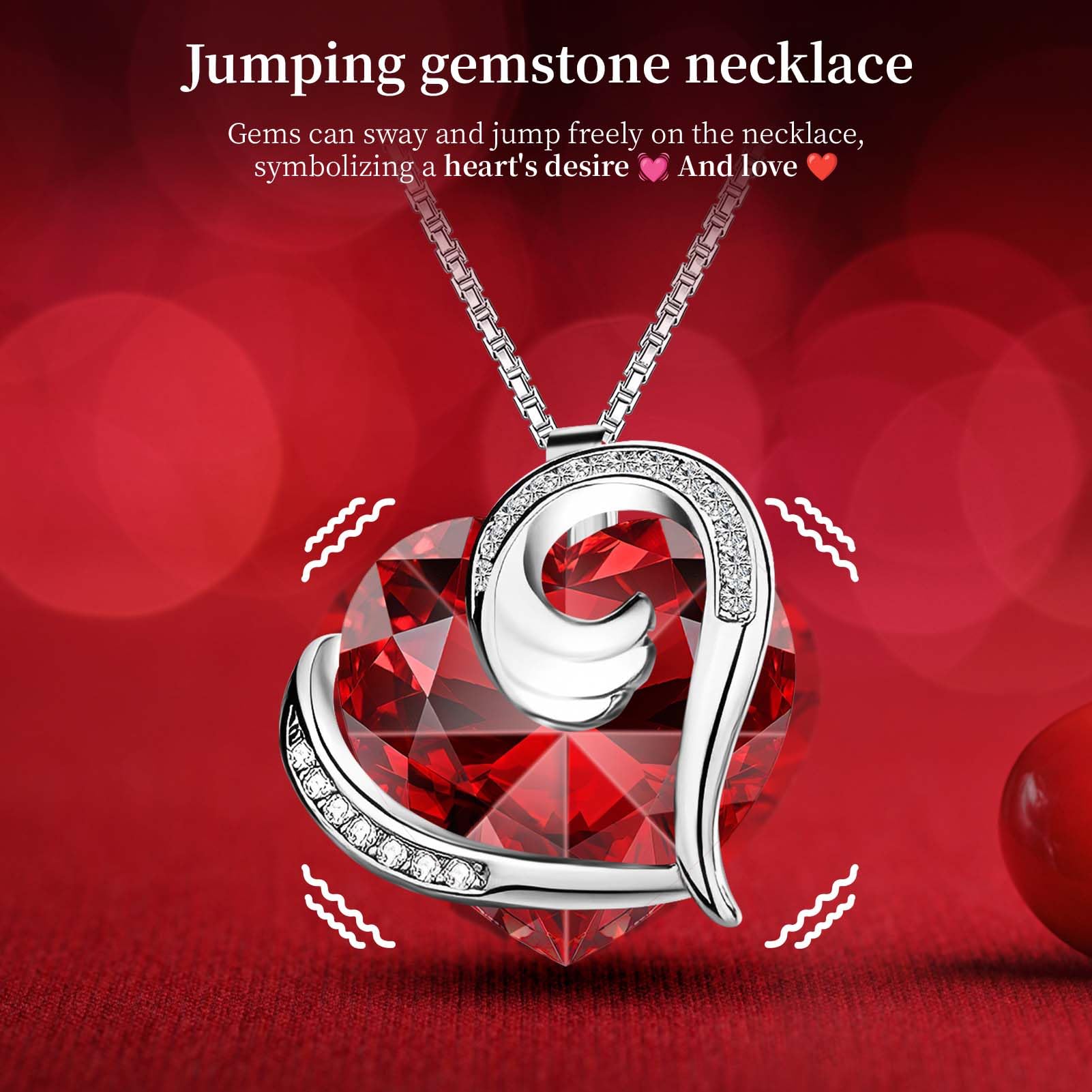 Preserved Real Red Rose with Necklace -Mothers Day Gifts for Mom Her Wife Girlfriend Women Grandma on Valentines Mothers Day Sweetest Day Christmas Anniversary Romantic-Red