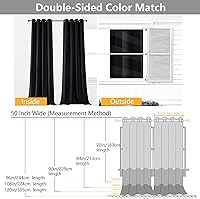 Vista 116 de Simplebrand Juego de 2 paneles de cenefa aguamarina para ventana de cocina de 14 pulgadas de largo, cortinas de oscurecimiento de habitación