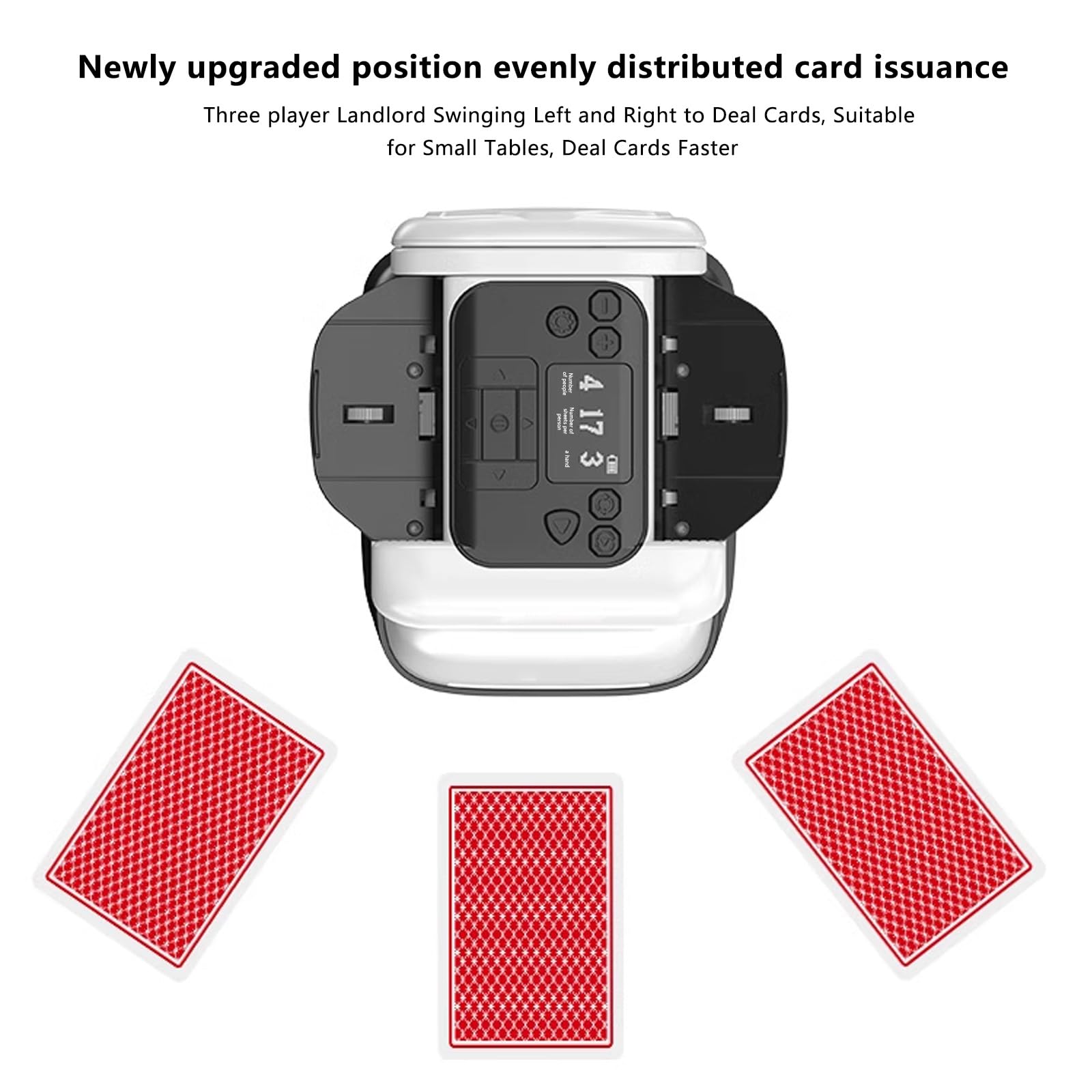 Shuffler automatico di carte, ricaricabile elettrico Shuffler per 1-2 mazzi, facile da usare Rapido Shuffling per carte da gioco, blackjack, Texas Hold'em