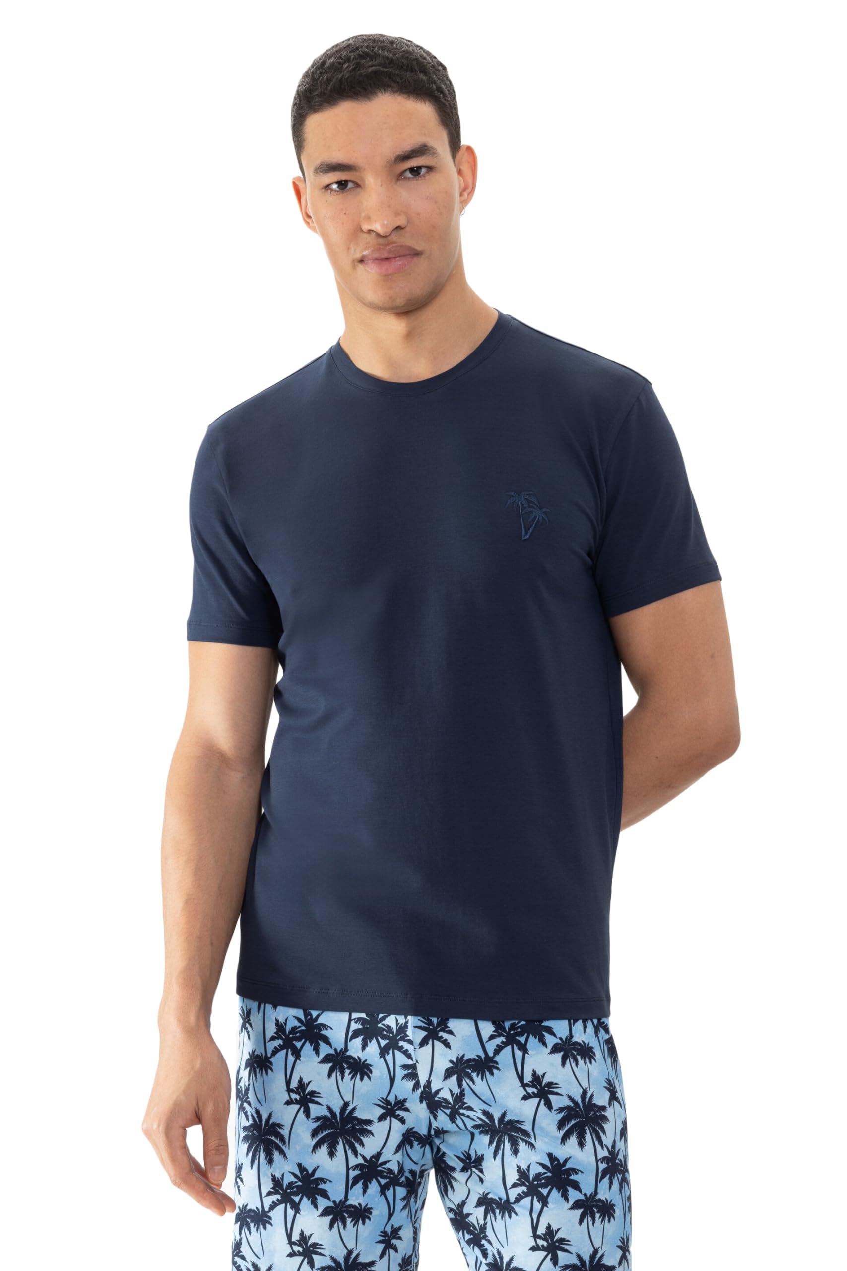 Mey Nachtwäsche Serie Palm Haven Herren Homewear Shirts 2210012