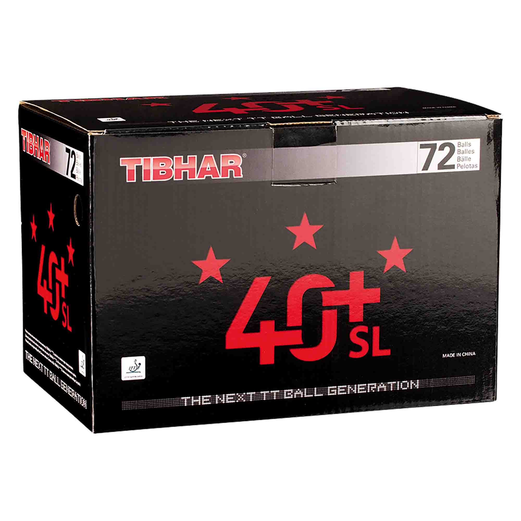 Tibhar Ball ***40+ SL (nahtlos) 72er, weiß
