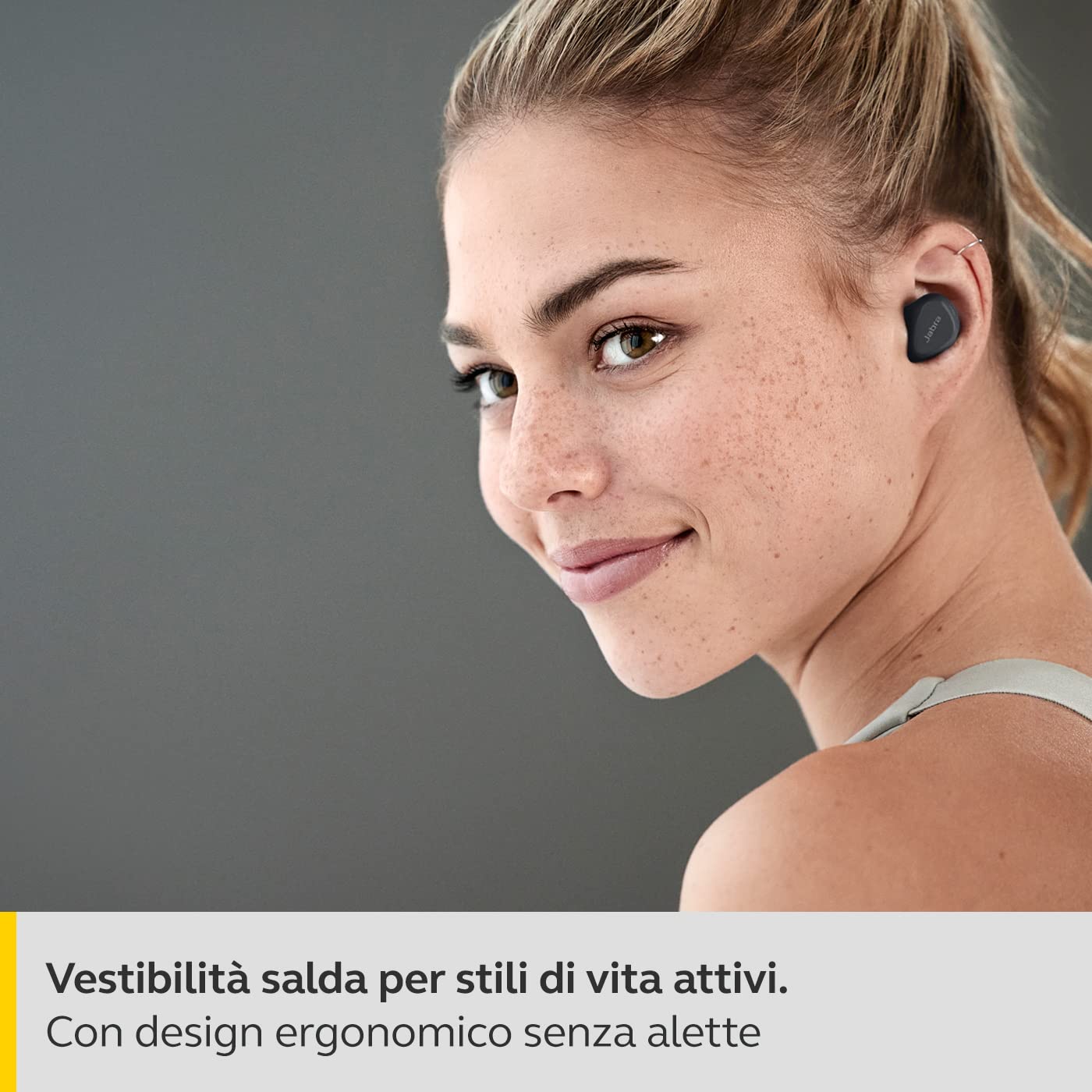 Jabra Elite 4 Active Auricolari Bluetooth In-Ear, Auricolari Wireless Con Secure Sport Fit, 4 Microfoni Integrati, Cancellazione Attiva Del Rumore E Tecnologia Hearthrough Regolabile, Nero
