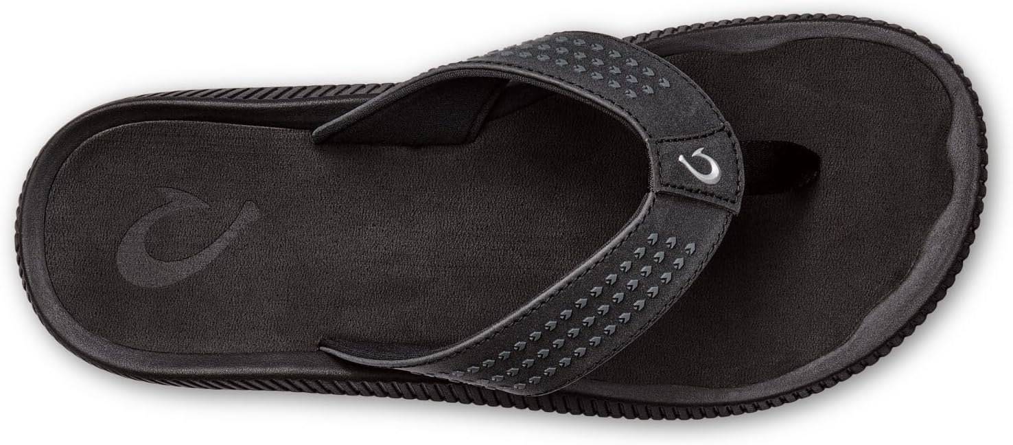 OLUKAI Ulele Men's Beach Sandals, Water Resistant Flip Flops, Arch Support & Comfort Fit, Lightweight & Durable, Enhanced Grip & Traction - Image 3