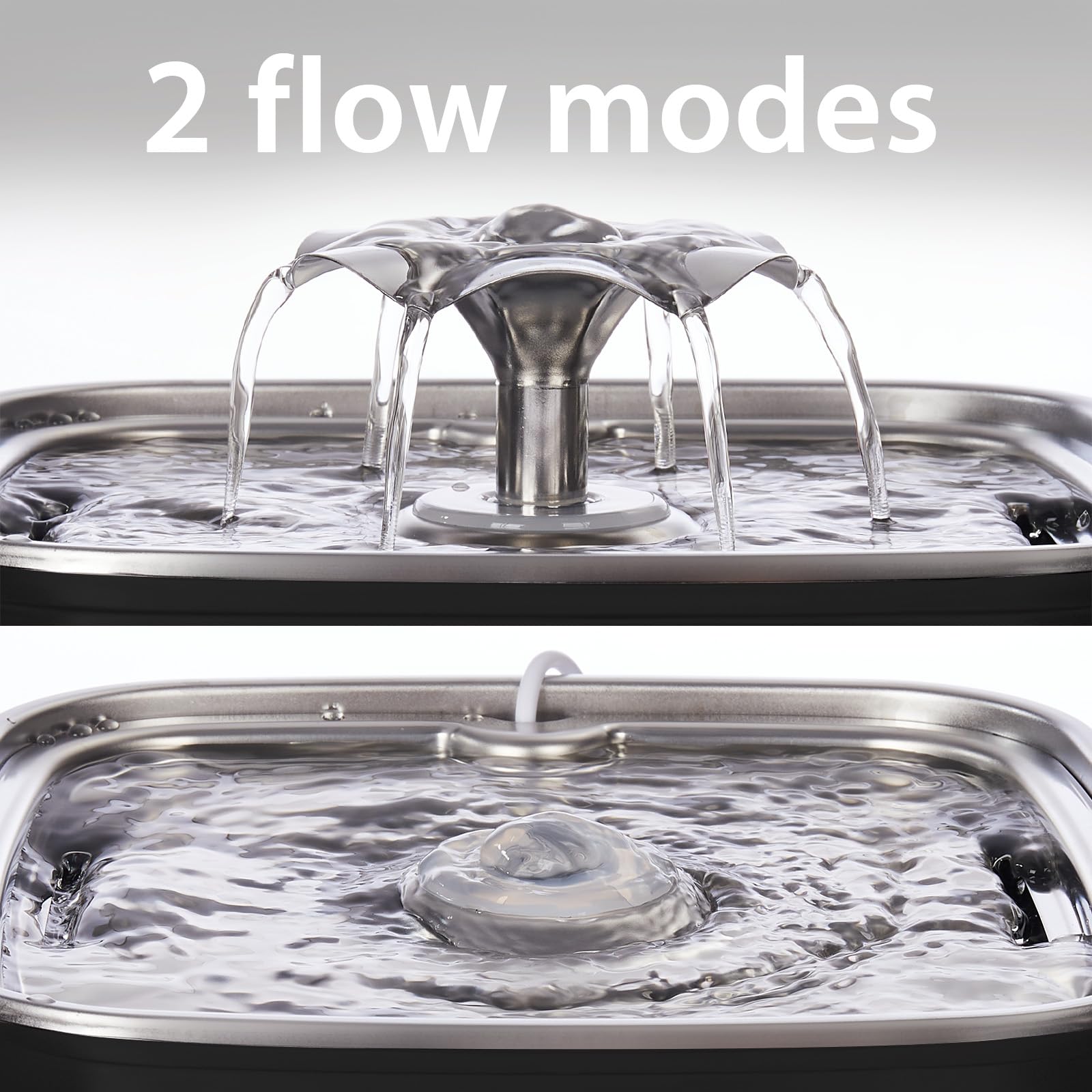 Veken Innovation Award Winner Stainless Steel Cat Water Fountain, 108oz, C1 view 7