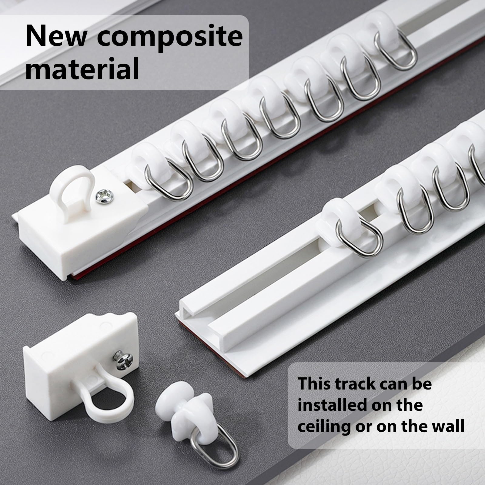 Asta autoadesiva per camper e doccia, 30-600 cm, senza foratura, montaggio a soffitto o parete, 145 cm, versatile soluzione domestica