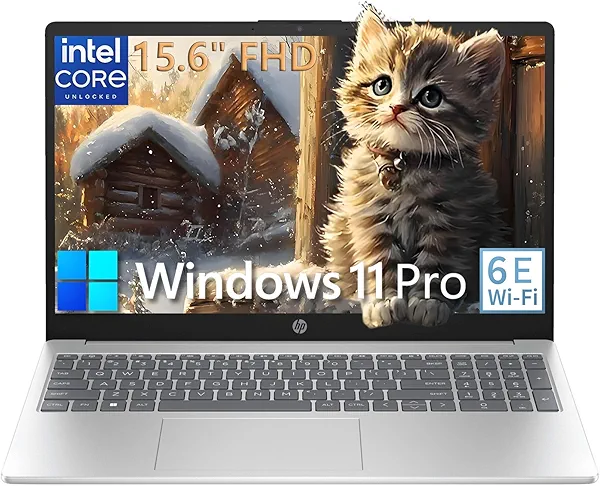 HP 15.6" FHD Laptop Computer for Home Student Business, 32GB DDR4 RAM, 1TB PCIe SSD, Intel Processor (Beat i3-1115G4), WiFi 6E, Bluetooth 5.3, Type-C, HDMI, Webcam, Numeric Keypad, Windows 11 Pro