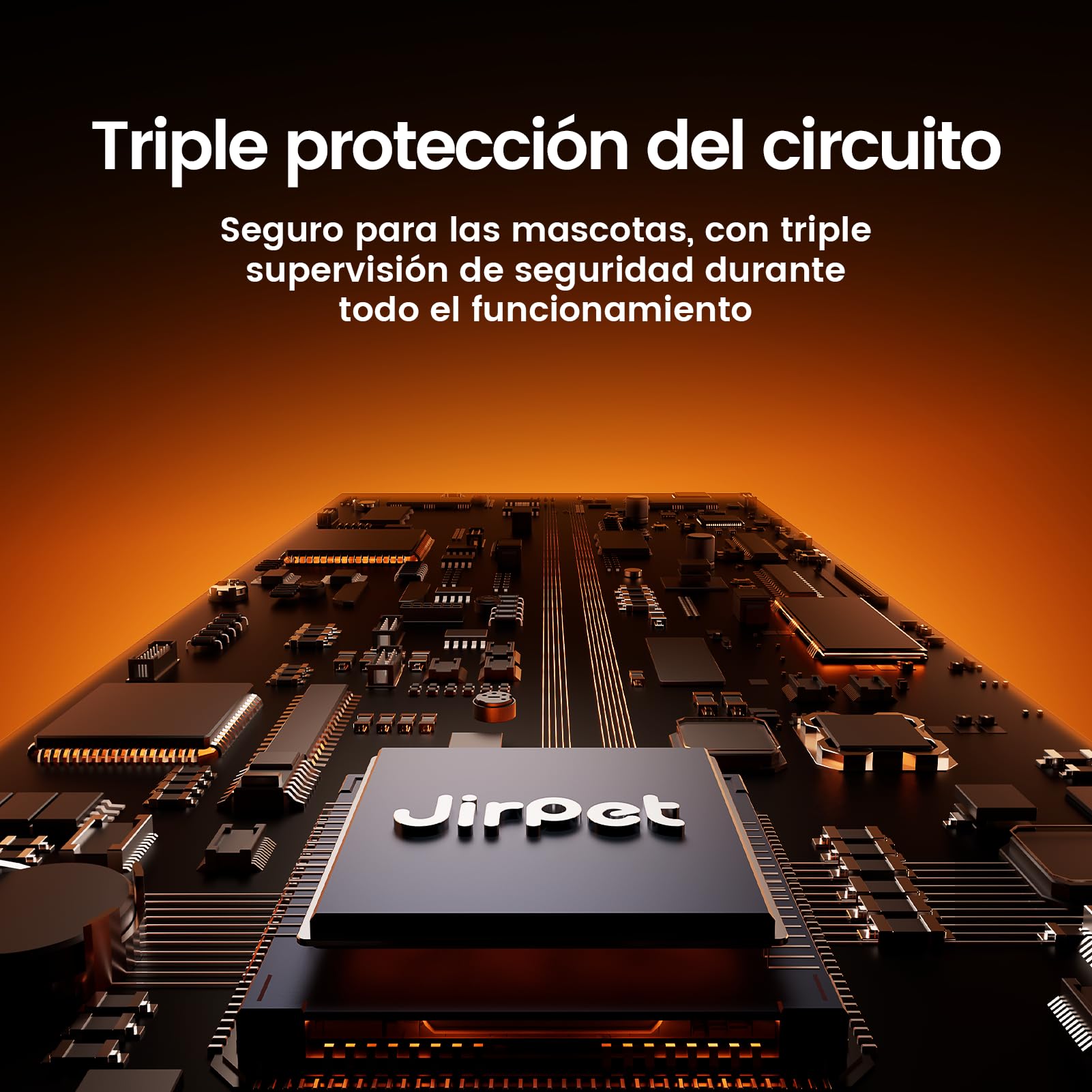 JirPet Secador para Perros con Soporte para Cuello, Secador Profesional de bajo Ruido, portátil con 75 m/s, Manos Libres con Soporte para Cuello, 3 velocidades y 4 temperaturas, para peluquería