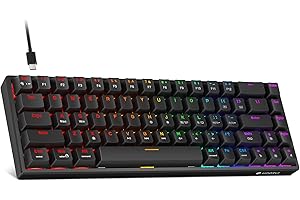 Tezzare KOORUI Mechanical Gaming Keyboard: Compact & Responsive