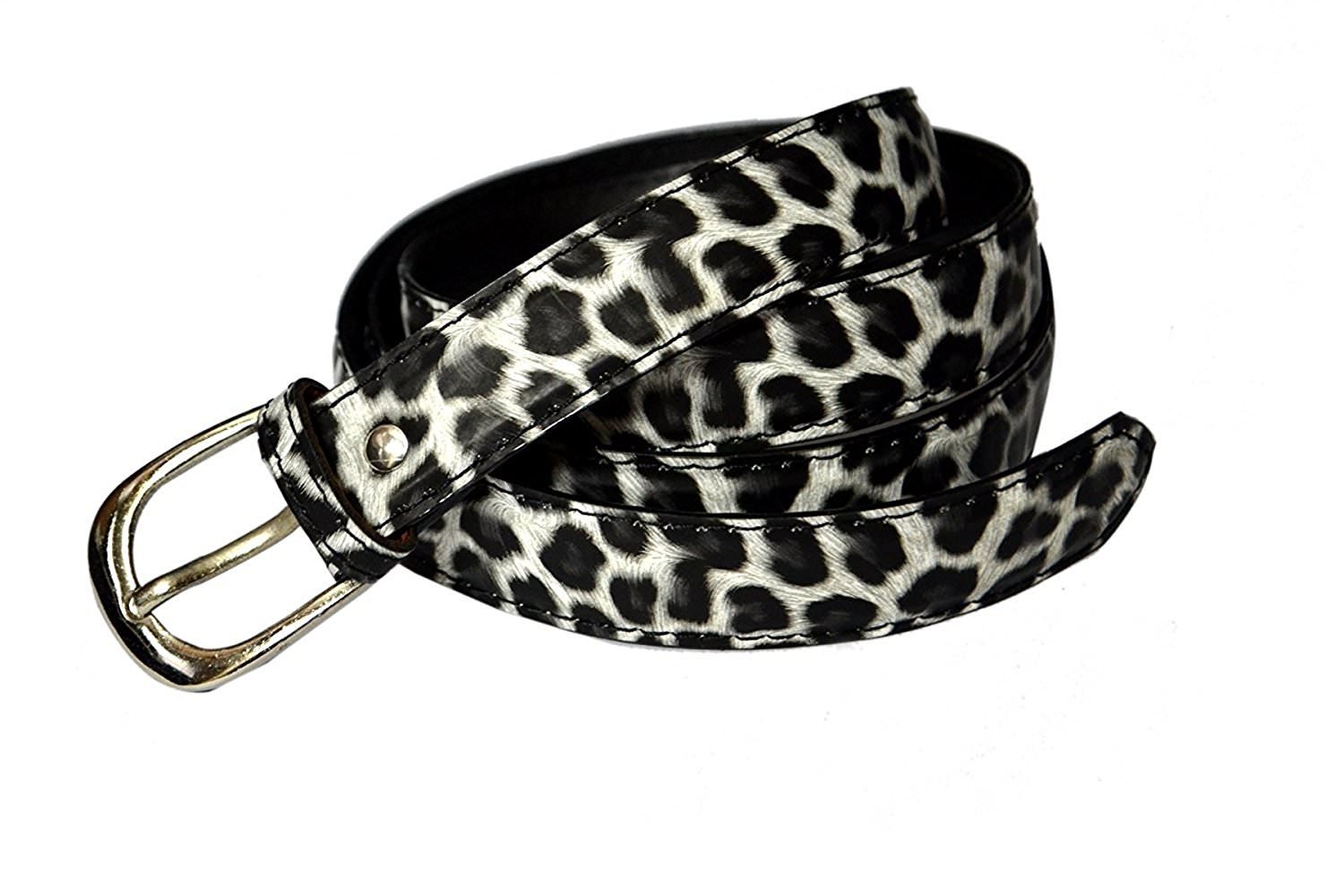 Prime Women's Tiger Print PU leather belt-image-0