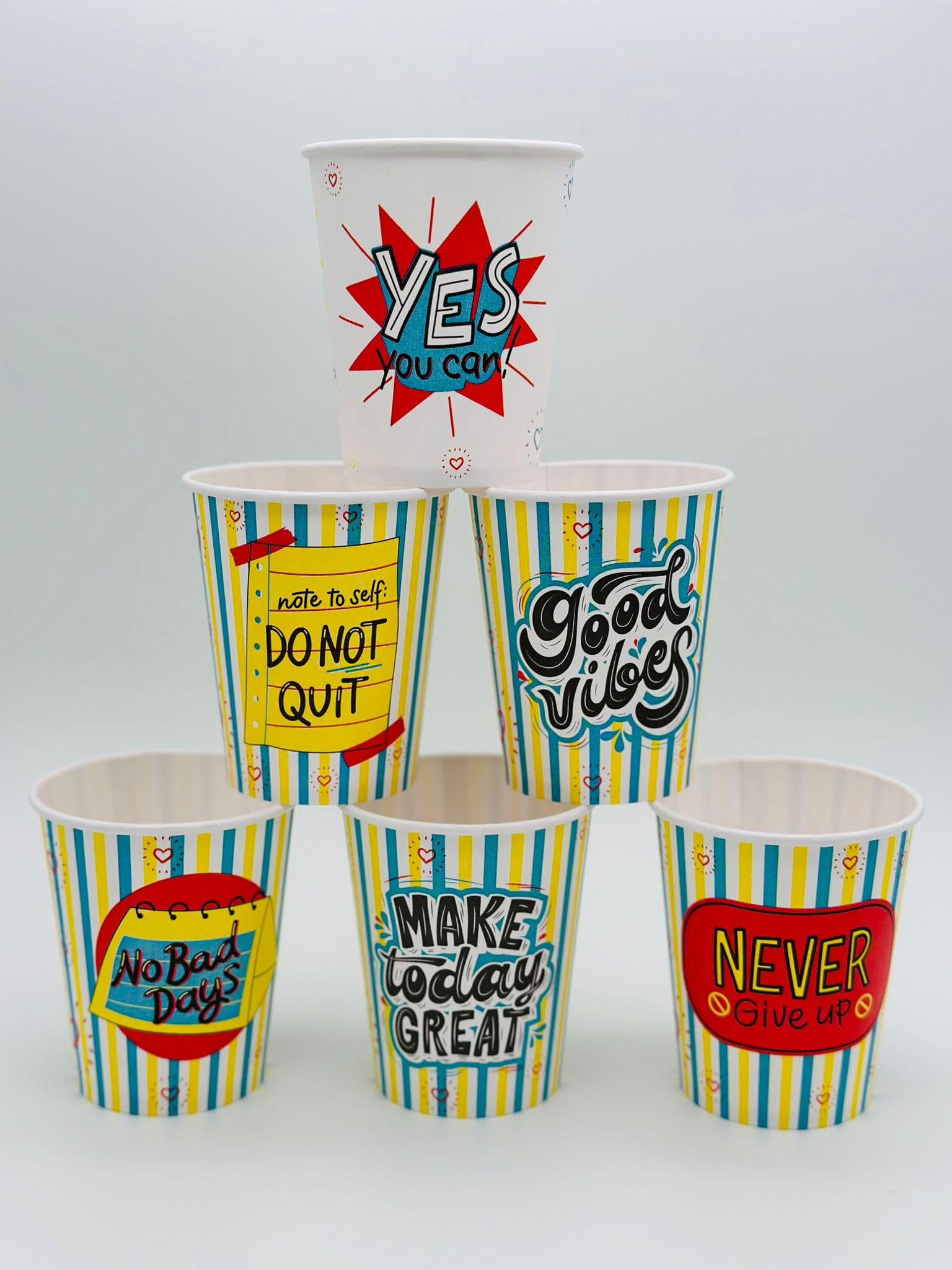 200 stuks wegwerpkoffiebekers van karton, 200 ml, met