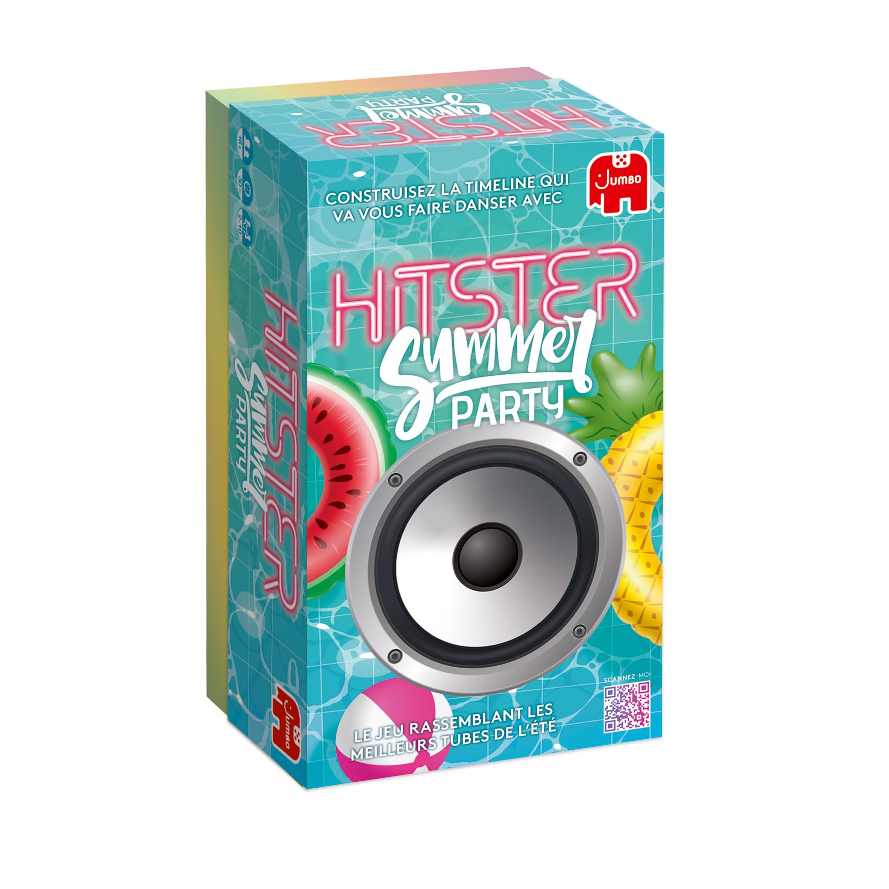 Hitster - Summer Party – Jeu de Société Musical - 2-10 Joueurs - 16 Ans + | Jeu Musical - 300 Hits - Scannez les Chansons, Revivez des Souvenirs – Jeu de Cartes - Soirées, Famille, Adultes - 30 Min