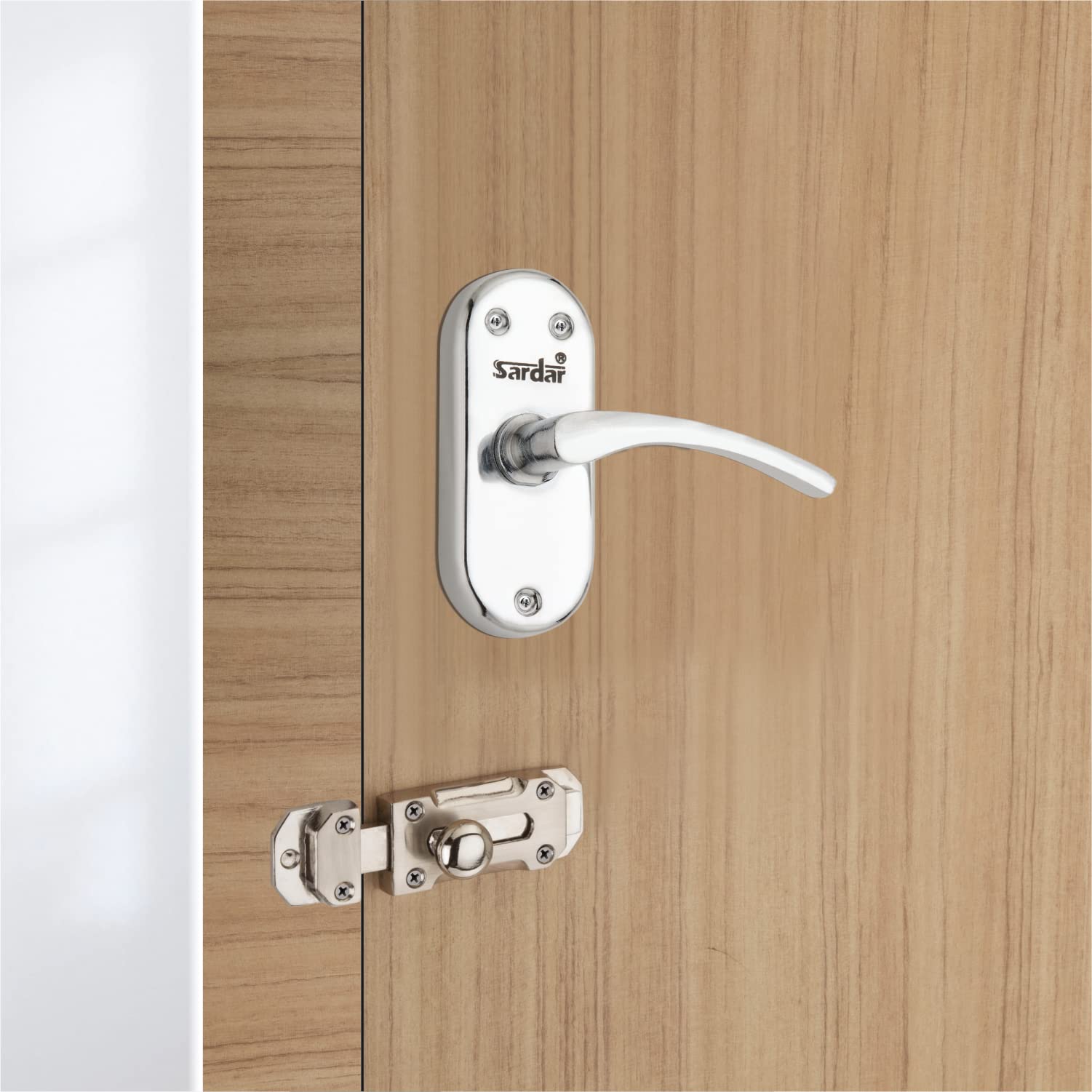 SARDAR Oval 4" Iron Bathroom Door Handle Set with Keyless Baby Latch/Door Handle Set (B0B1B3BDZC) Amazon Price History, Amazon Price Tracker