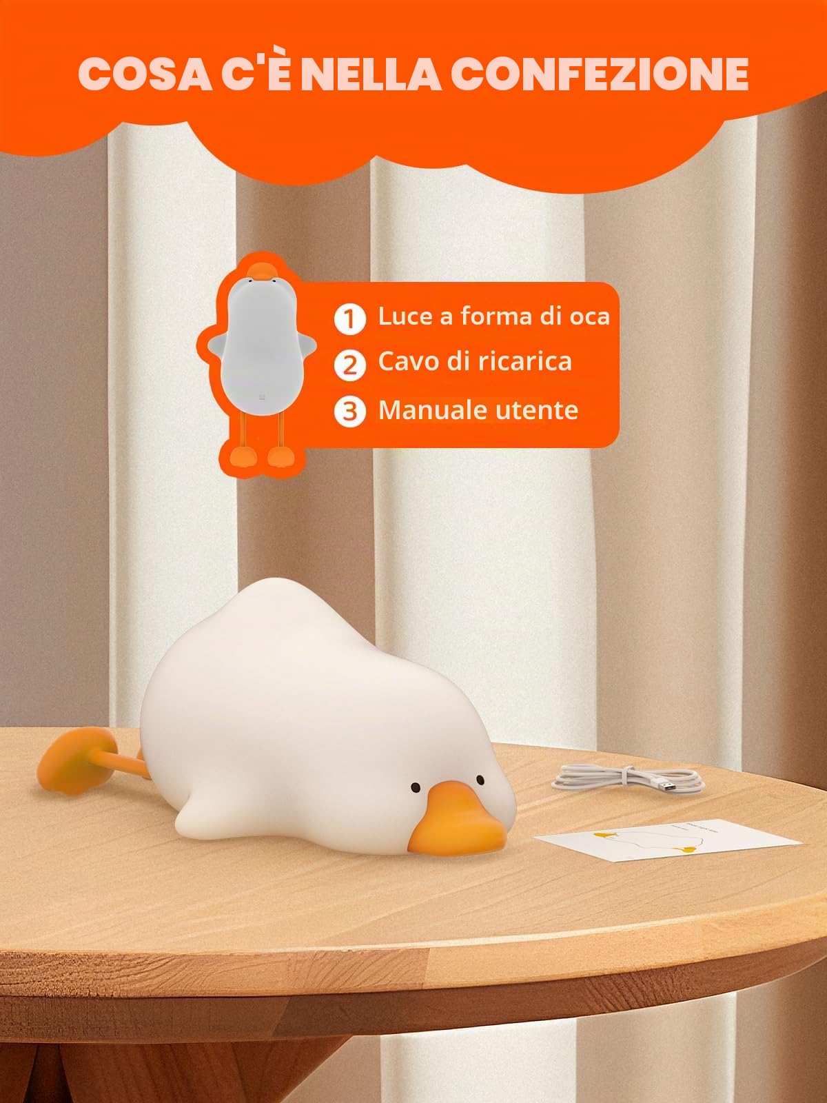Smiling Shark Carino Lampada Notturne, Oca Ricaricabile LED Notturna Silicone Luce Sensore Tattile 3 Luminosità & RGB Cute Night Light Timer 15 Minuti Luci Notturne per Bambini Decorazione Regali