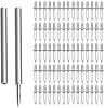 200pcs Double-Head Skirting Thread Seamless Nails with Bonus 2pcs Sleeve Tools, Double Headed Nails Non Marking Double Sided Nails, Invisible Security Screws for Wood Baseboards Double-Headed Nails.