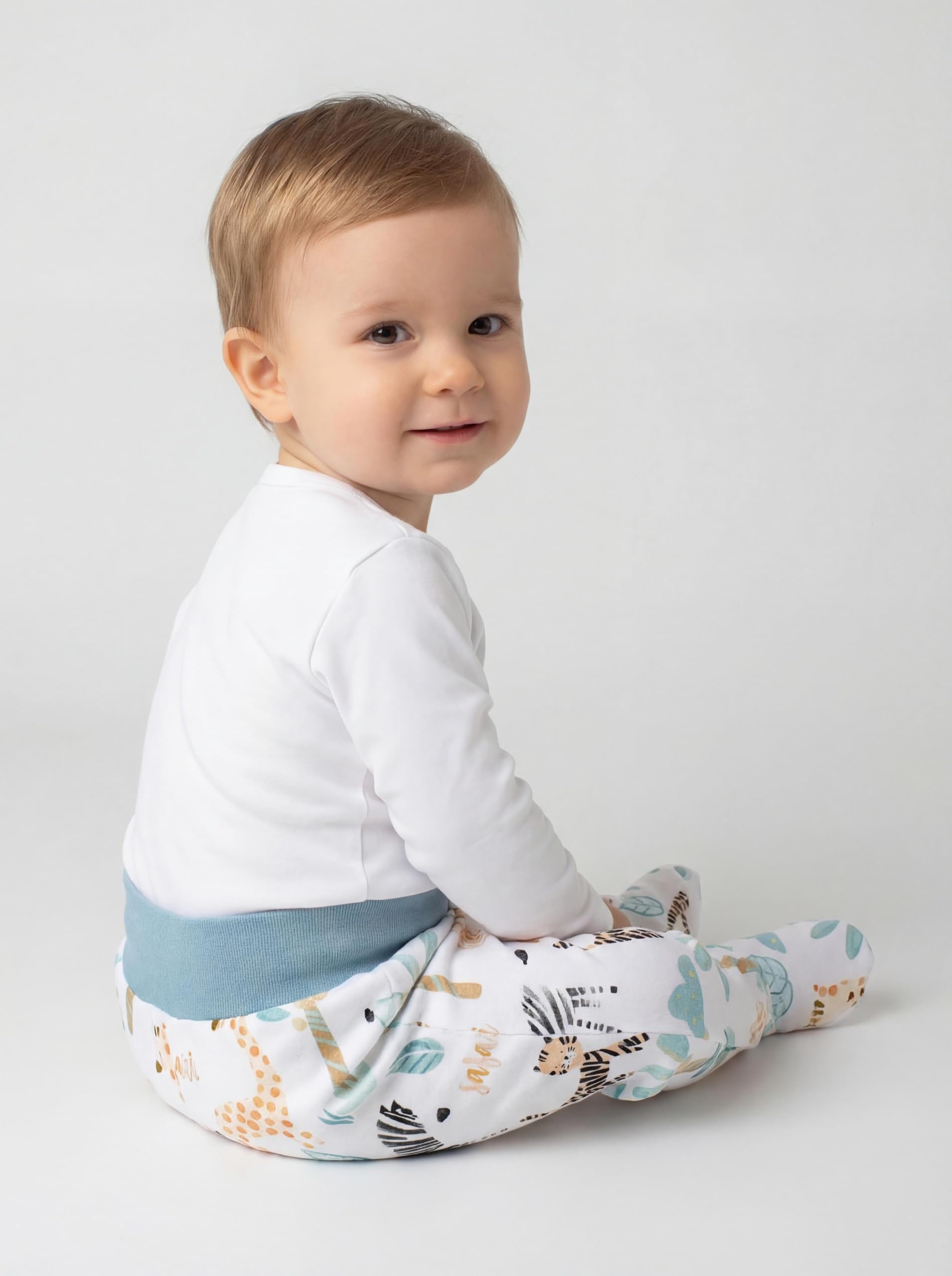 TupTam Baby Unisex Hose mit Fuß Bunte 5er Pack - 5