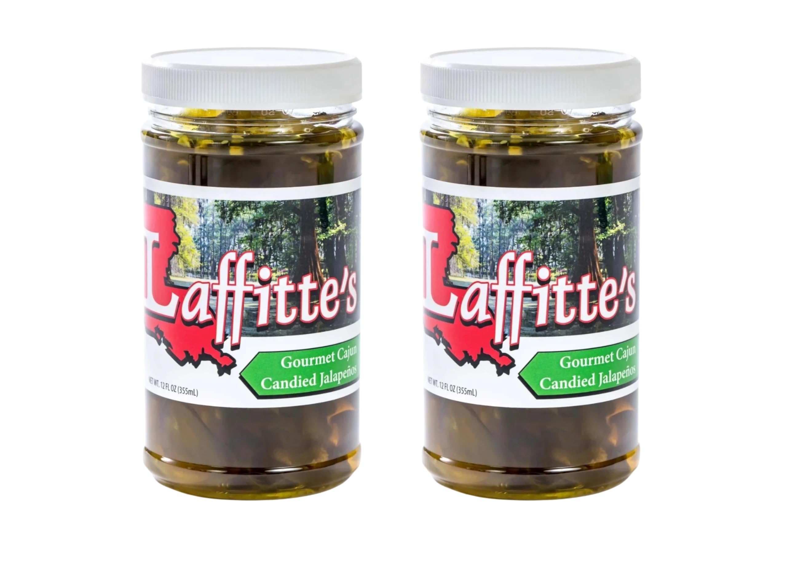 Laffitte's Sweet Candied Jalapeno Pepper Slices 12 Ounce Jar 2 Pack | Perfect Over Your Favorite Cheese and For Stuffing Your Bacon Wrapped Meats On The Grill | Add A Perfect Kick To Any Entree