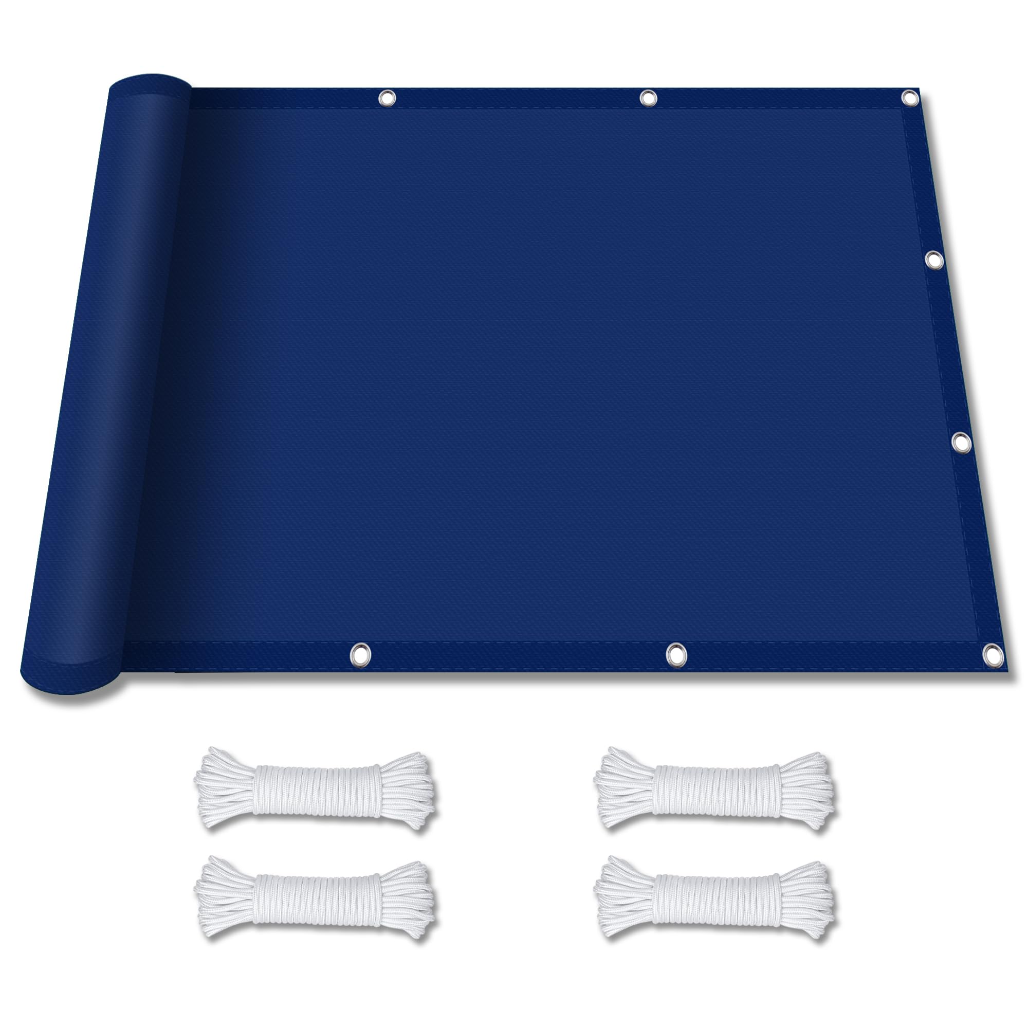 Voile d'ombrage anti-UV pour bloquer la chaleur du balcon toile 0.7x1.2m avec fixations