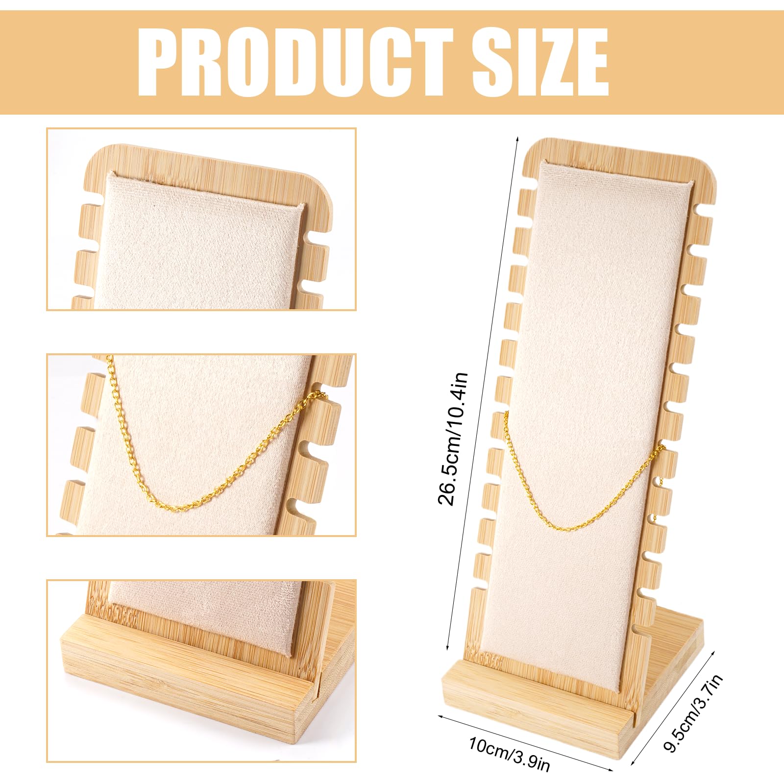 Kettingstandaard voor sieraden, sieradenstandaard van hout met 12 haken Kettingstandaard voor sieraden, sieradenstandaard van hout met 12 haken