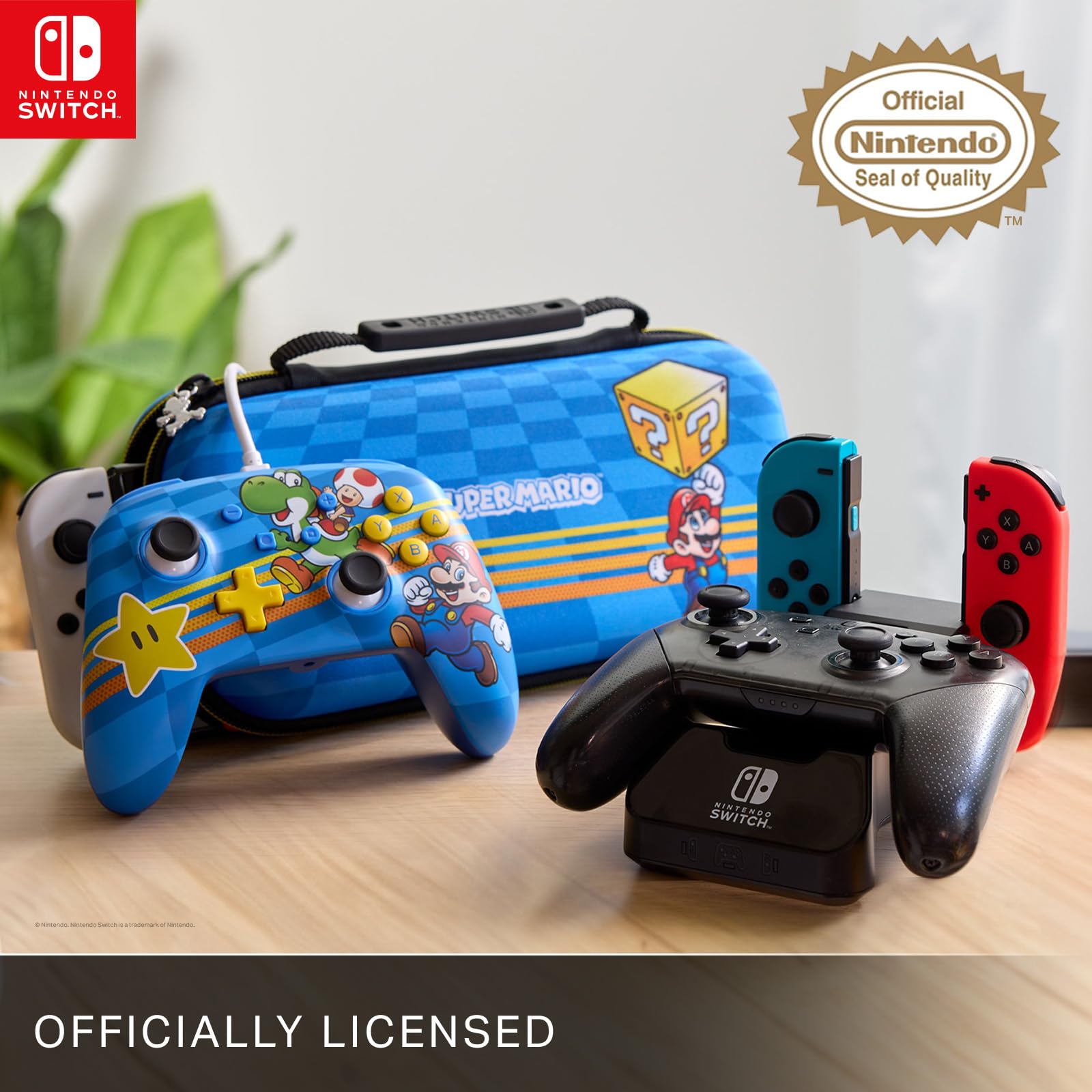 Mando Inalámbrico PowerA para Nintendo Switch - Gris retro, Nintendo Switch - Modelo OLED, Nintendo Switch Lite, mando, mando de juego, mando Bluetooth, controles de movimiento, con licencia oficial