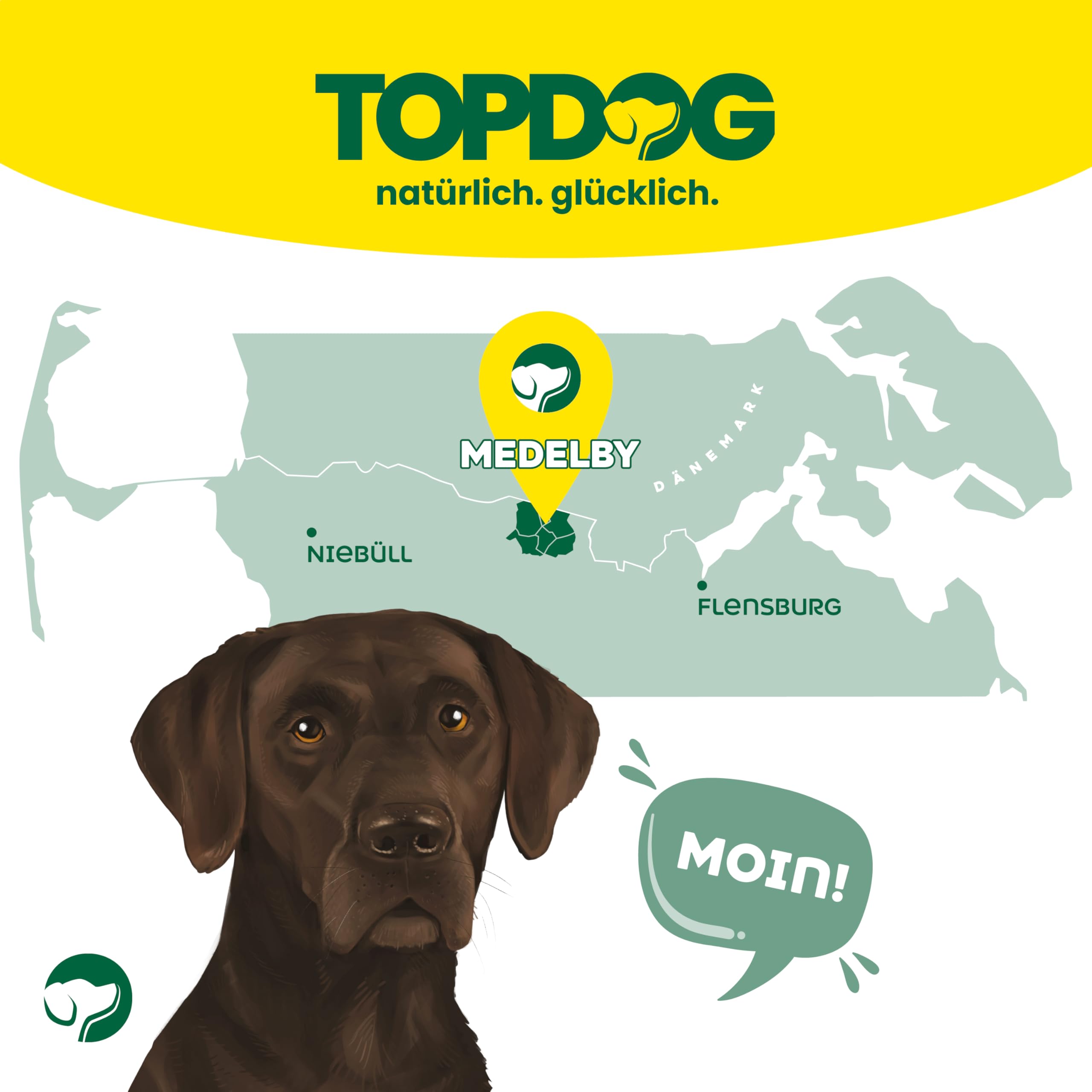 Topdog Büffelohren für Hunde 50 Stück - Wie Rinderohren - Ganze getrocknete Rinderohren für Hunde ohne fettige Muschel - Knabberohren mit Kauspaß, Genuss und Pflege