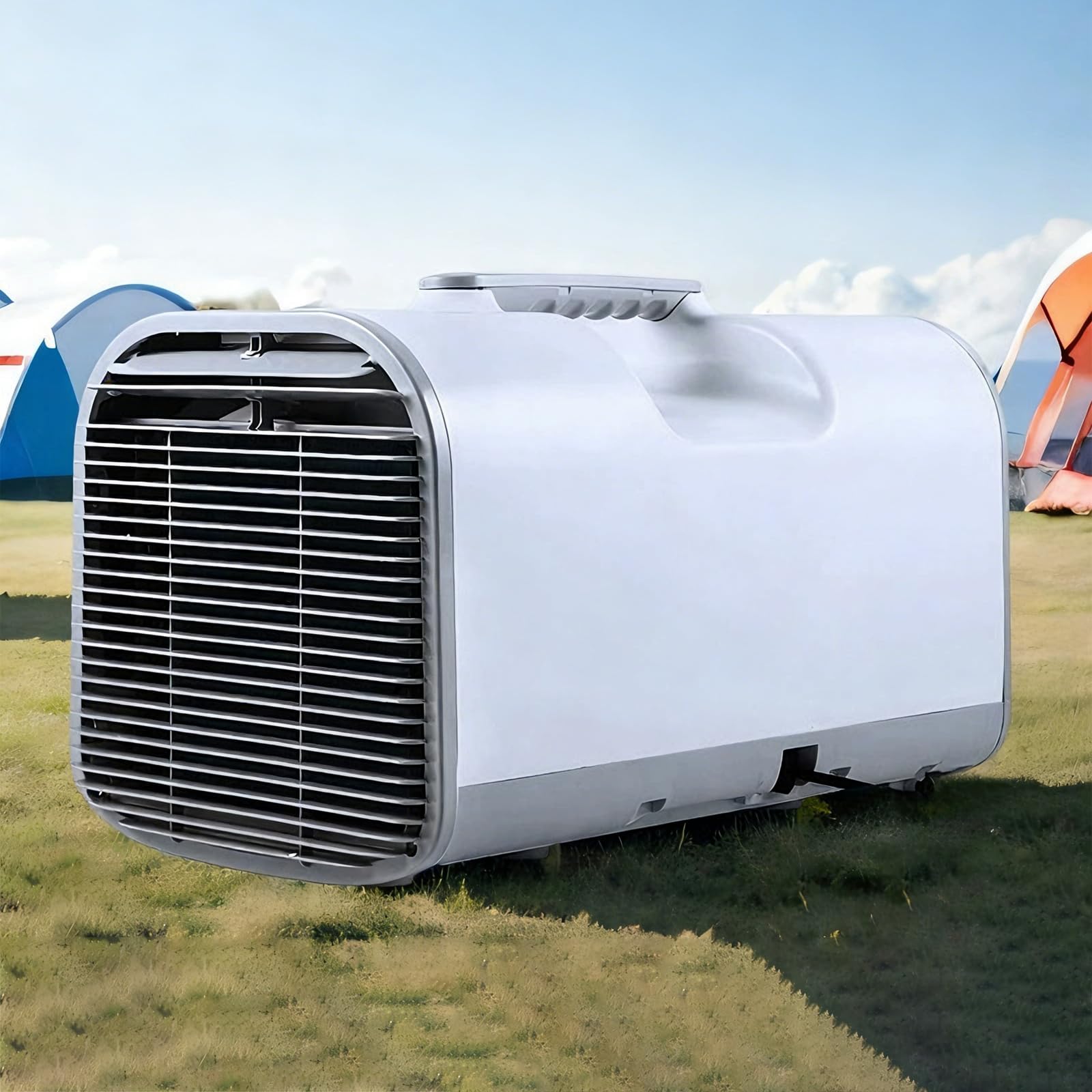 Mini Portable Air Conditioner 4095 BTU Compact AC with No Installation Needed Panel Button Control for Small Room