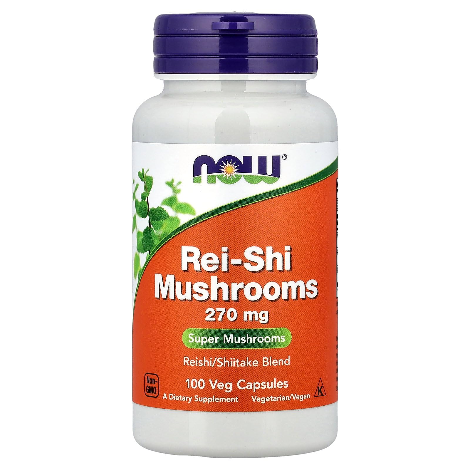 Foods Rei-shi Mushrooms 270mg 100 Vcaps