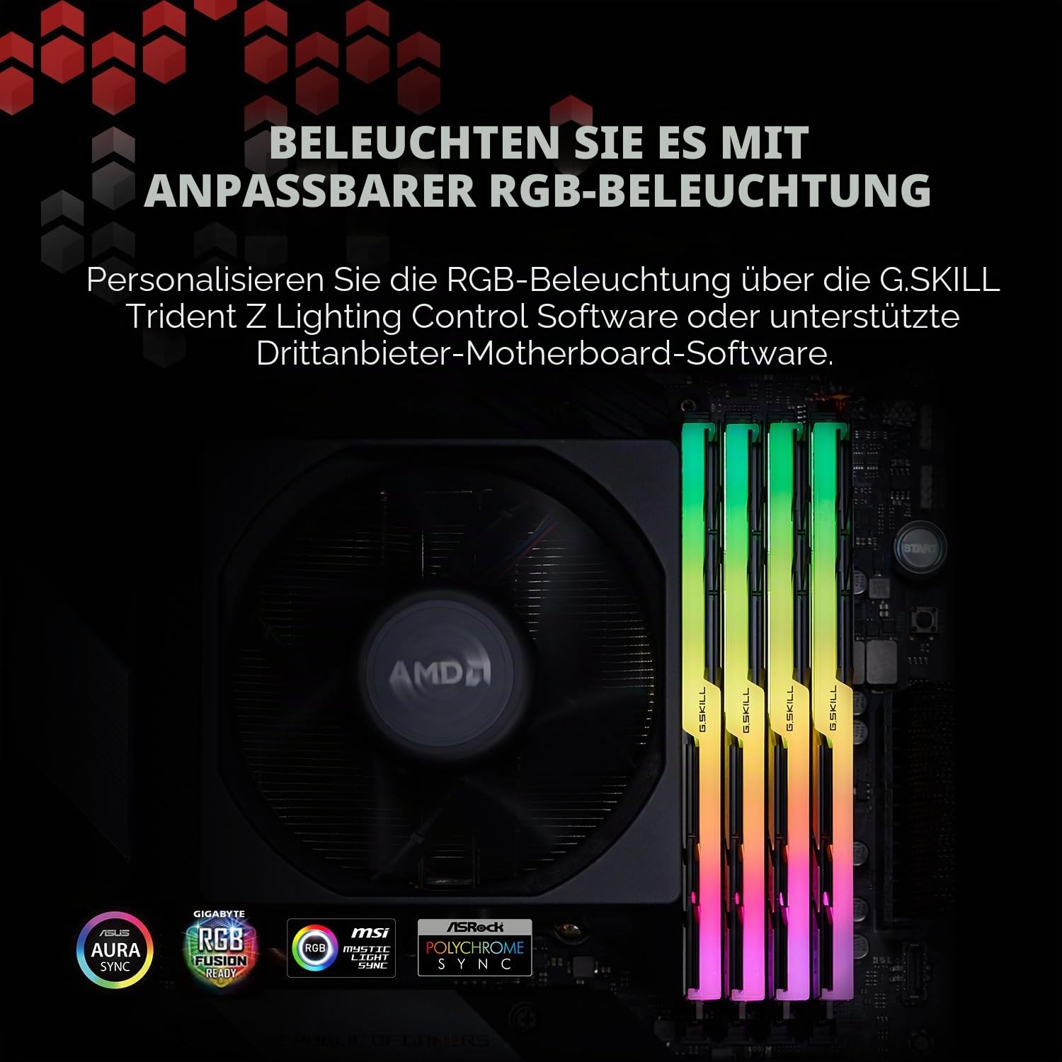 G.SKILL 32GB Trident Z NEO RGB DDR4 4000MHz PC4-32000 CL18 Dual Channel Kit (2X 16GB)