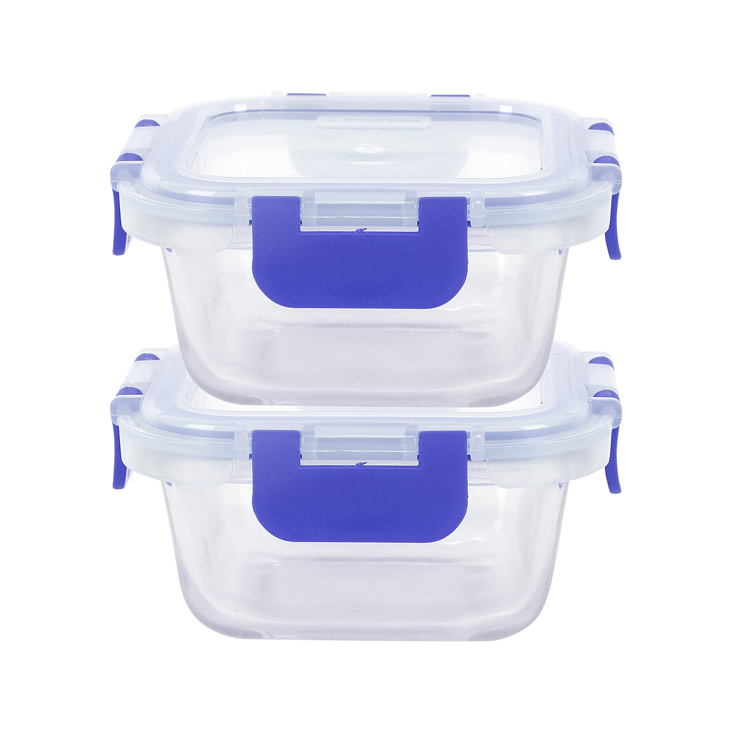 Glass Lunch Boxes - Leakproof & Airtight (Set of 2) -4 Glass Lunch Boxes - Leakproof & Airtight (Set of 2) -4