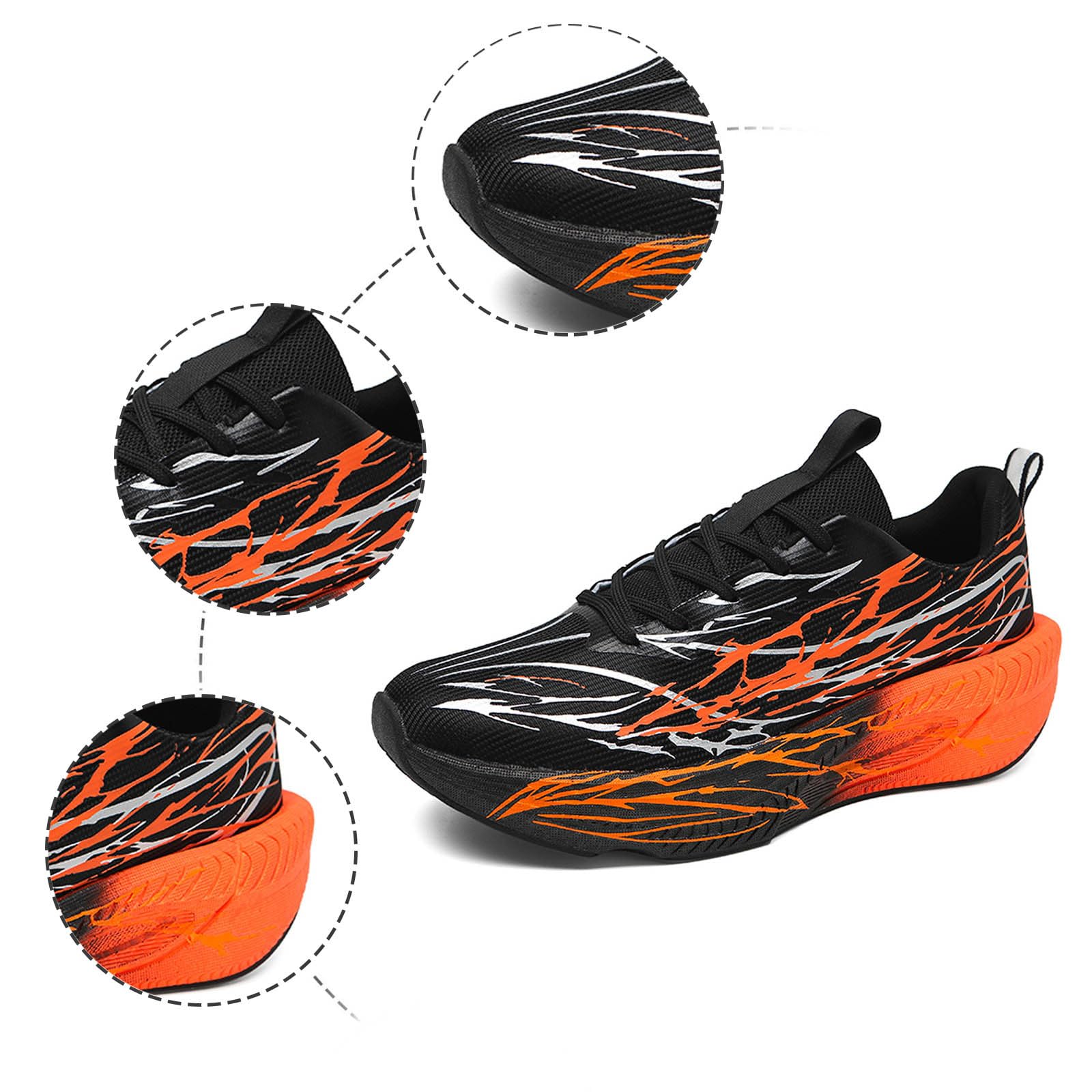 Zapatos casuales para hombre y mujer, zapatos de apoyo para caminar, puntera ancha, ligeros, transpirables, de malla