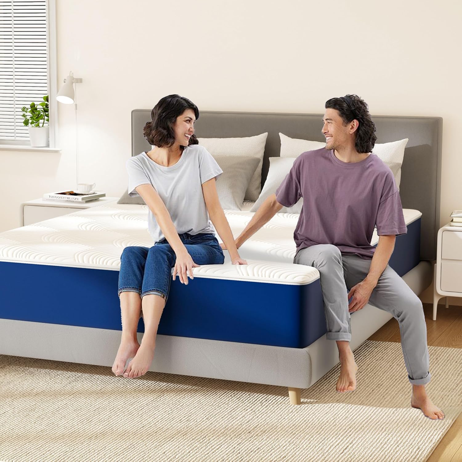Materasso 140x200x25cm, Memory Foam con Gel Rinfrescante, Rigidità Media H3, Rivestimento Sfoderabile e Lavabile, Certificato CertiPUR-US® e Oeko-TEX®, Allevia la Pressione, Consegna in Scatola