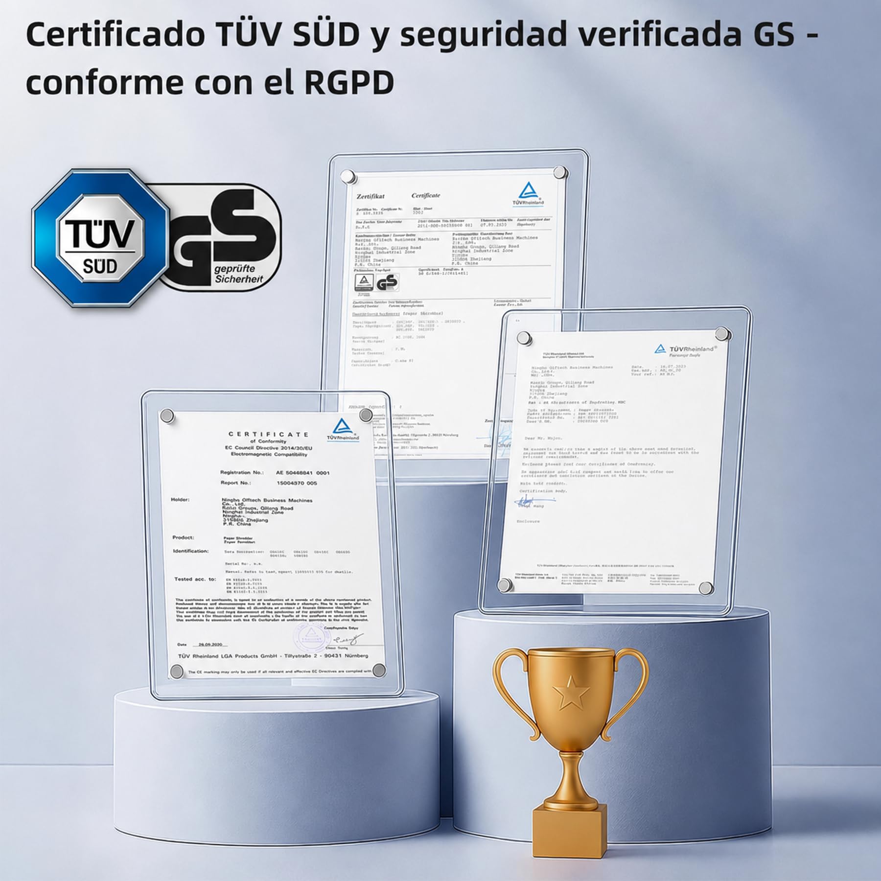 VidaTeco Trituradora de Papel Destructora de Papel Microcorte 20 Hojas 30L