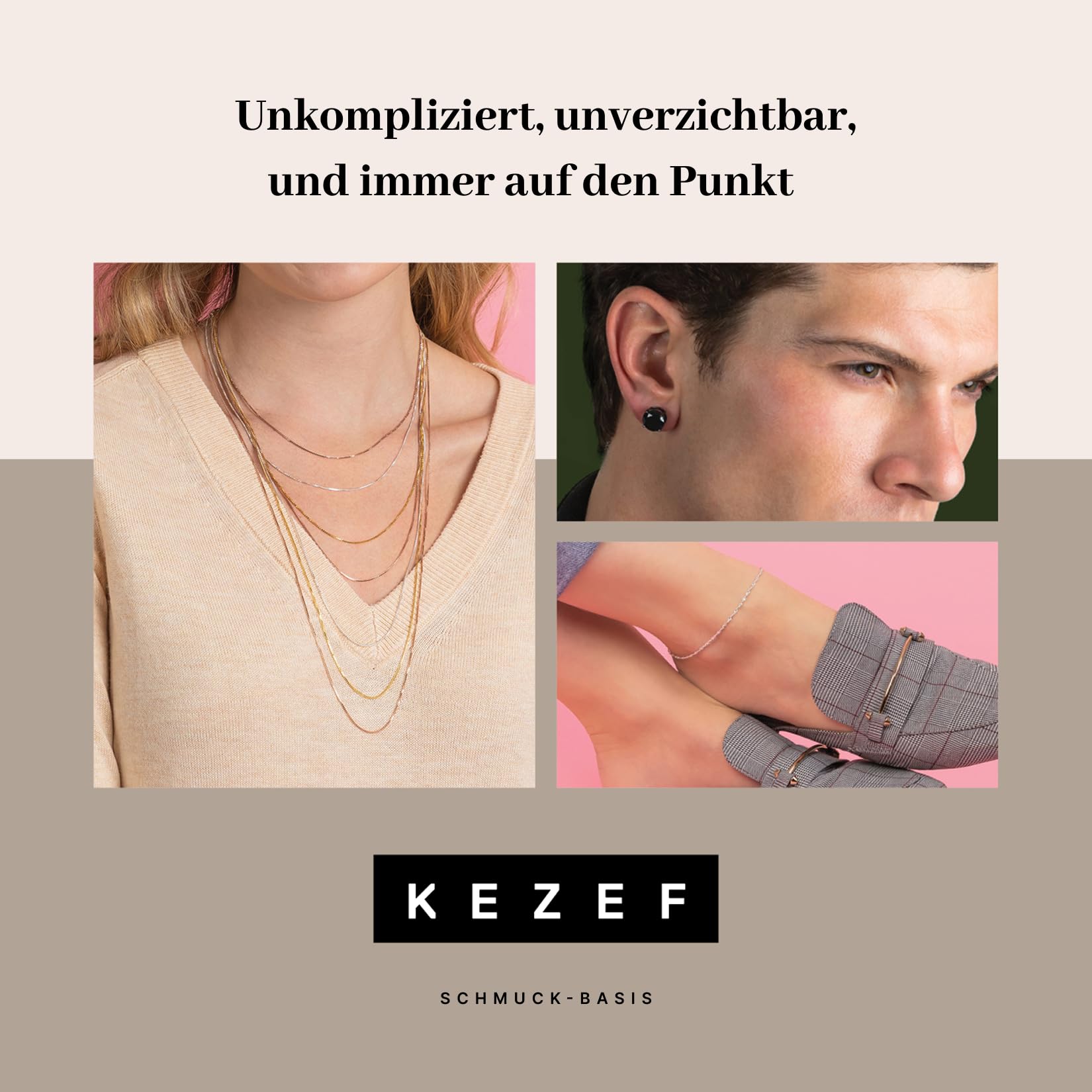KEZEF Ohrringe Gold Damen – Kugel Ohrstecker aus 14K Gold-Filled (585), medizinische Ohrstecker für empfindliche Ohren, hypoallergen & nickelfrei, 3–9 mm – Schmuck Geschenk