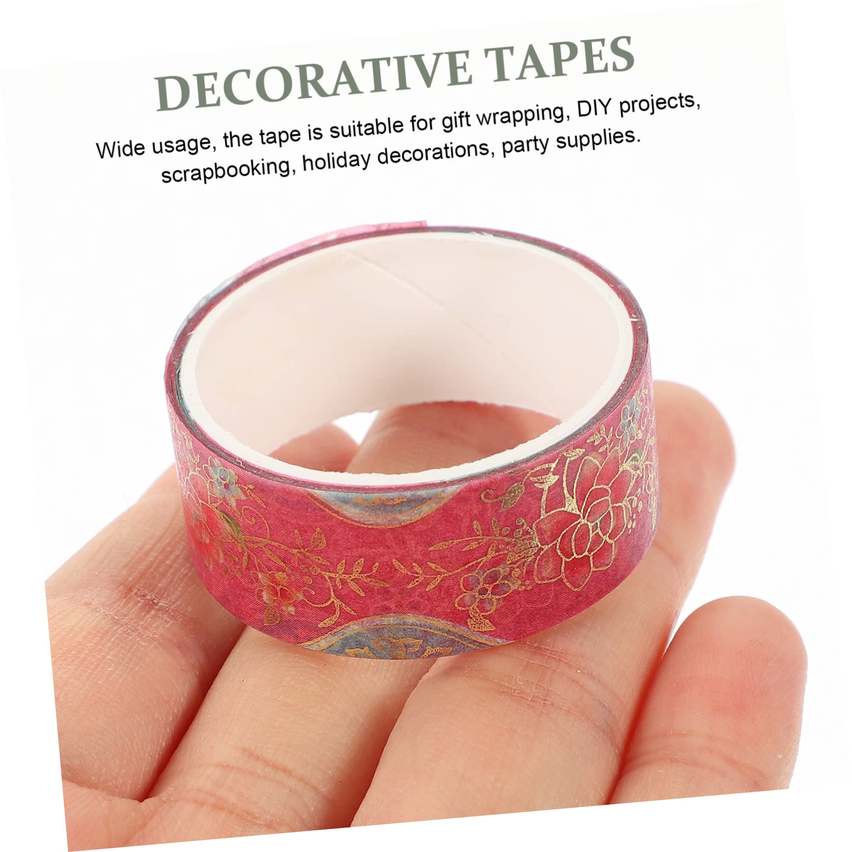 NUOBESTY 48 Rollos Cinta De Bolsillo y Papel Cinta Adhesiva Washi Decoración De Frutas Cinta Washi con Motivos Cintas para Envolver Flores Suministros para La Fiesta