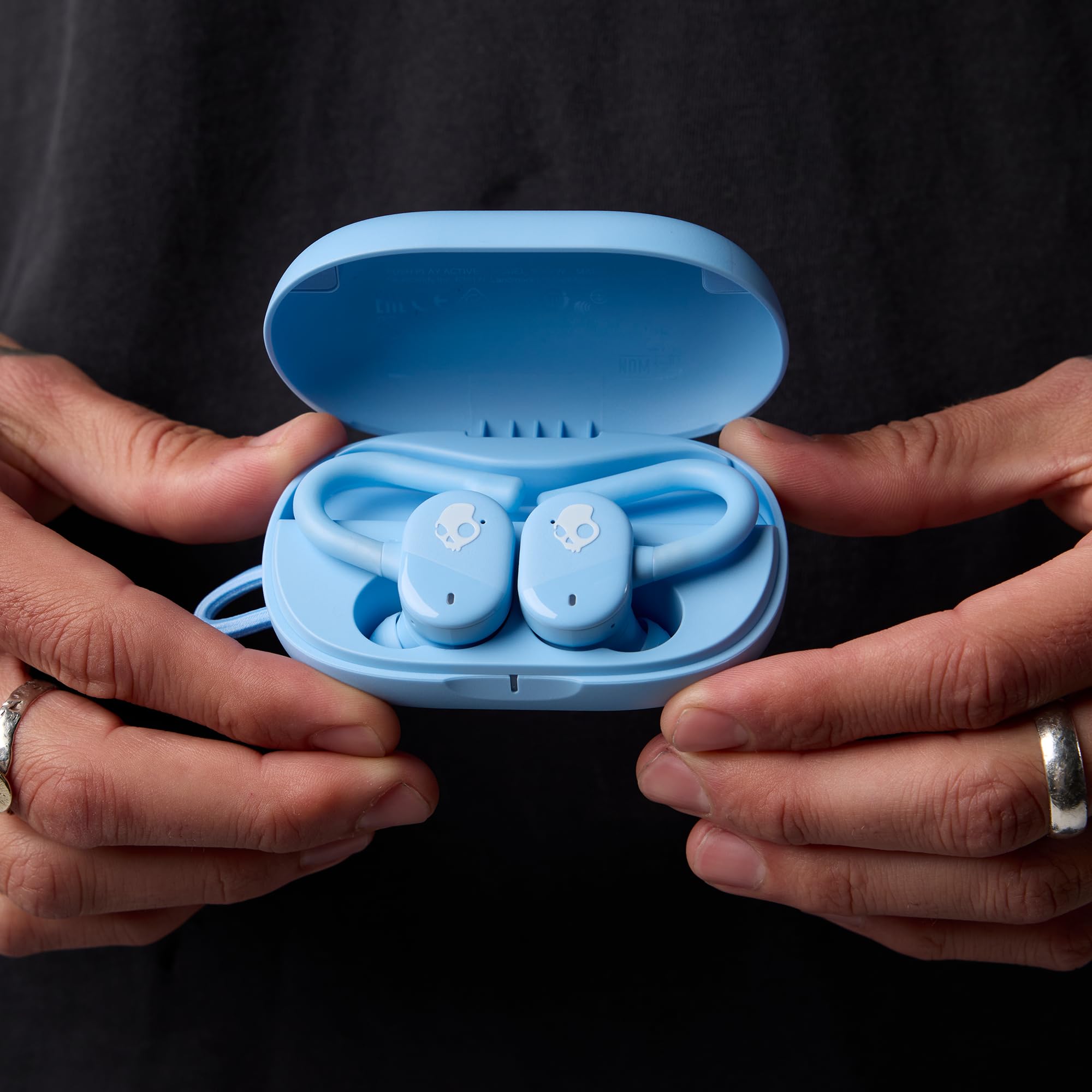 Skullcandy Push Play Active Auricolari Wireless Bluetooth In-Ear con Microfono, 34 Ore di Autonomia, Modalità Stay-Aware, Compatibili con iPhone e Android, Preppy Summer
