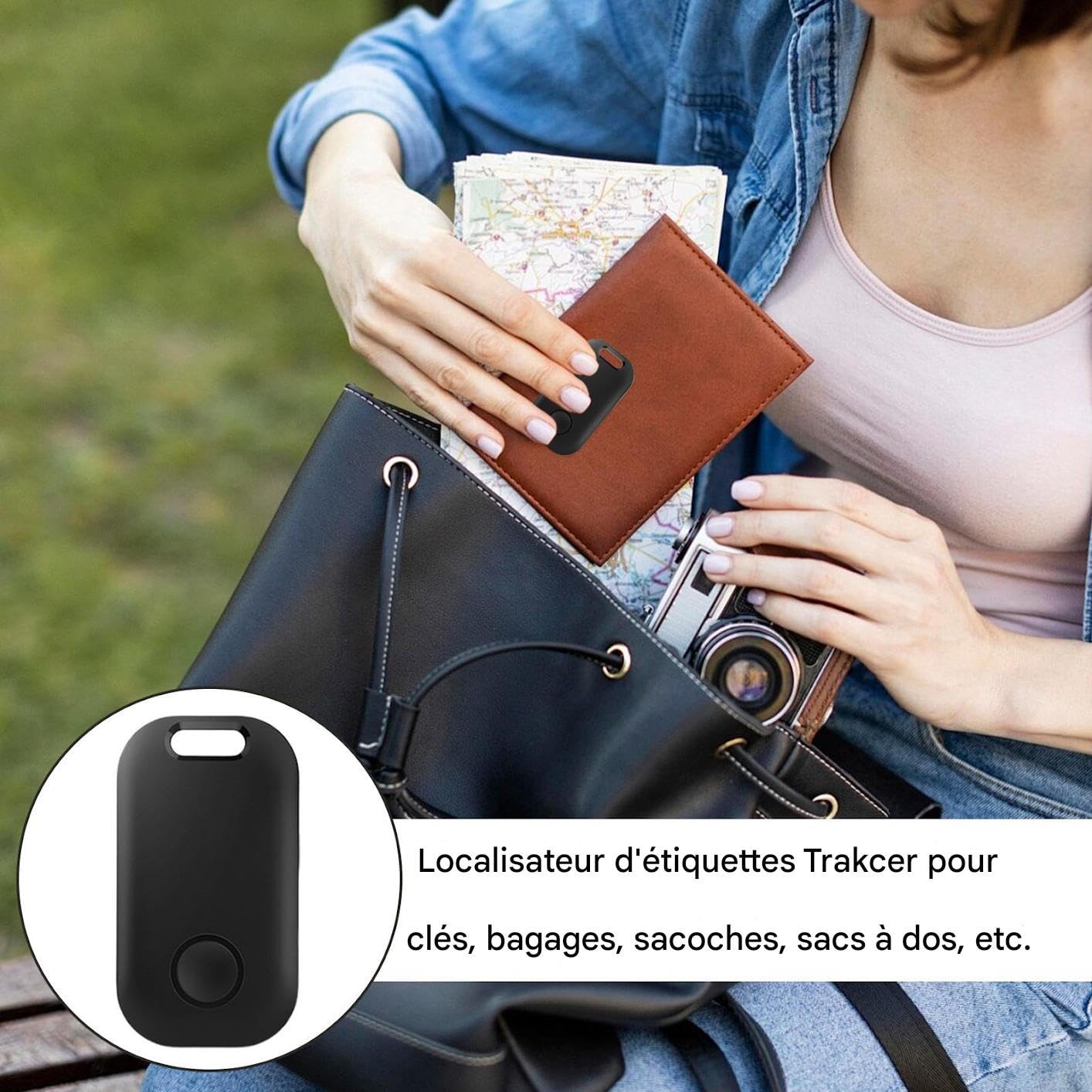 Tracker GPS | Bezprzewodowy inteligentny lokalizator GPS, przenośne inteligentne akcesoria dla seniorów, wartościowych przedmiotów, zwierząt, portfela, przygód na świeżym powietrzu, pojazdów i